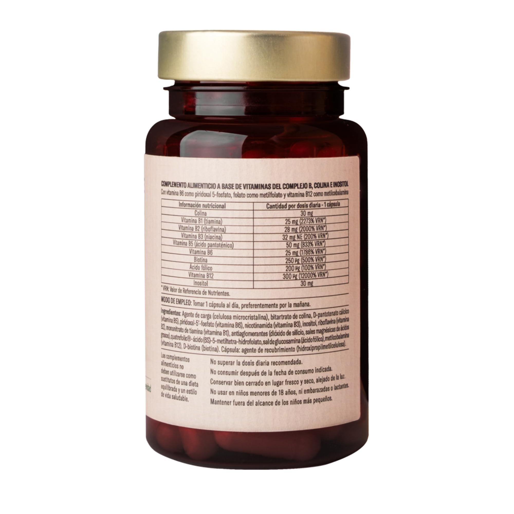 ProAge Pills Complejo B Metilado | 60 Cápsulas Veganas | Vitaminas B Activas, B12 Metilcobalamina y Folato | Energía, Sistema Nervioso y Salud Cardiovascular | B Complex