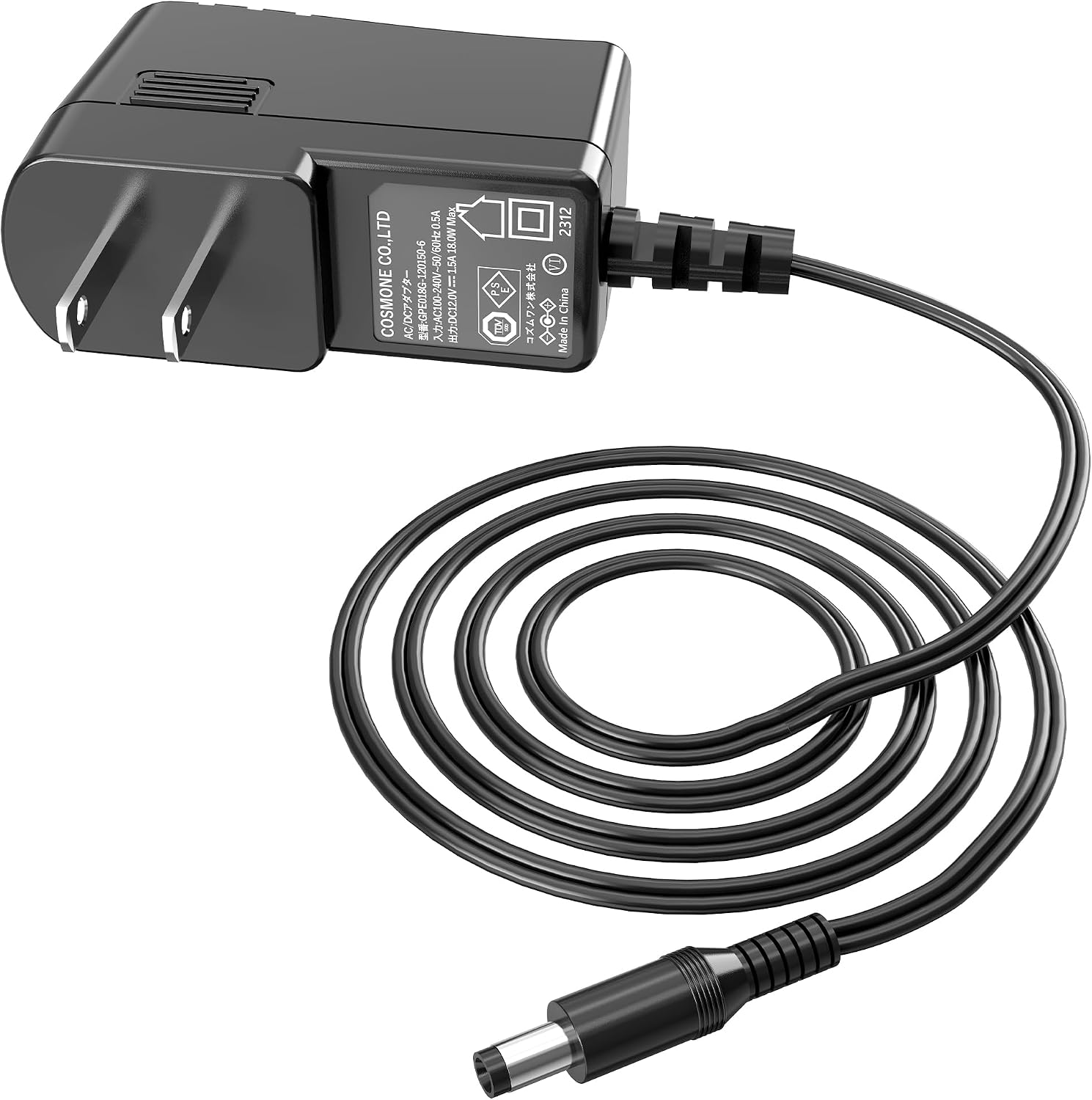 12v1.5A 18W AC DCアダプ