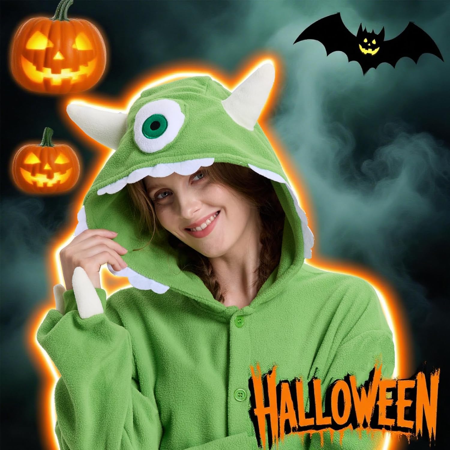 Adult Animal Onesie Pajamas,Halloween Costumes Cosplay Sleepwear for Women Man Teens - Image 5