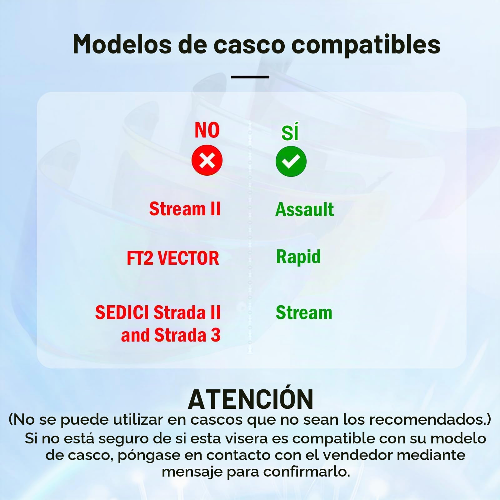 Visera Casco Moto para Assault/Rapid/Stream FF800/FF353/FF328 | Visera Casco Moto Integral,Lente para Cascos de Moto Anti-UV,Visera de Lente para Casco Protección contra Viento