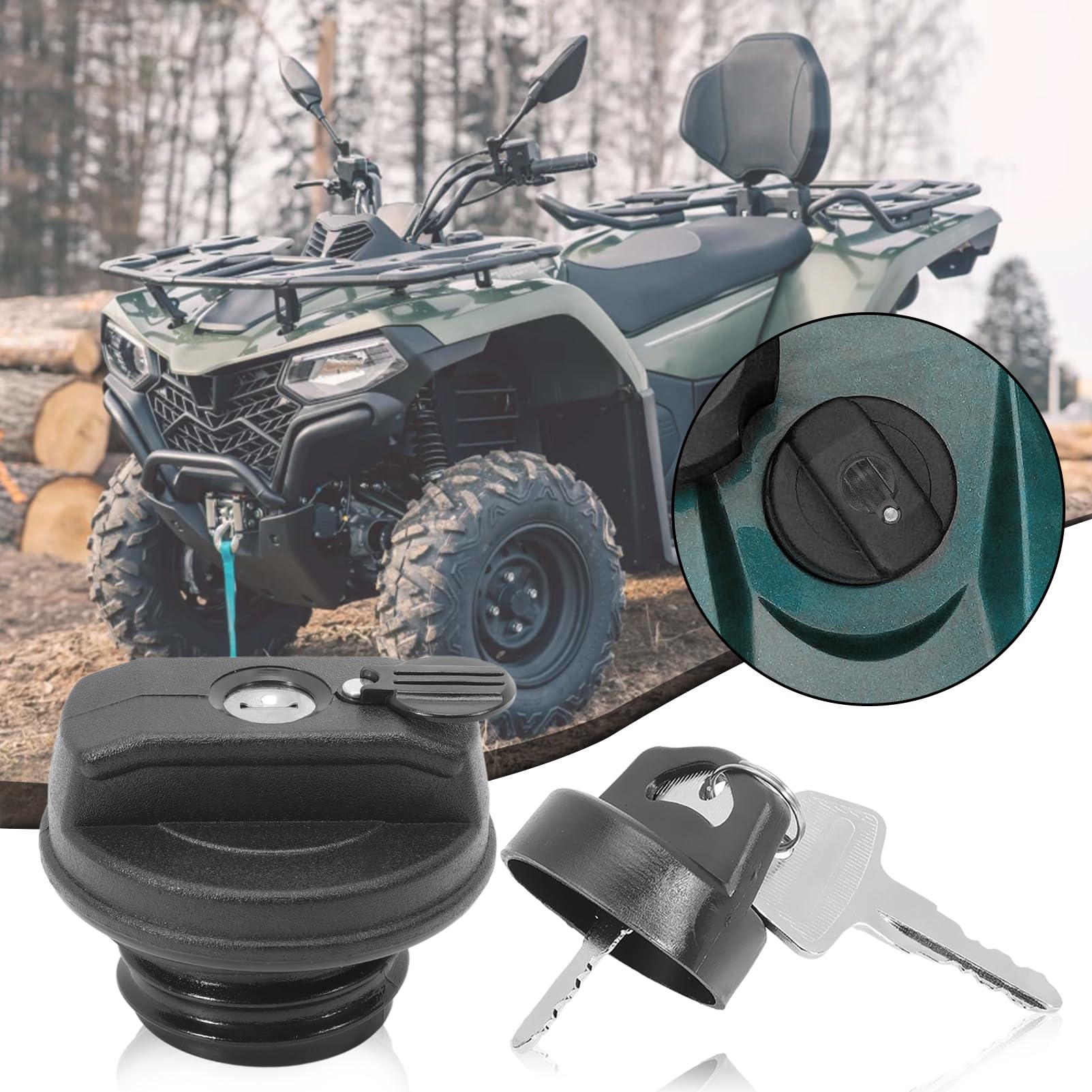 Bouchon Réservoir Verrouillable pour CF Moto CForce 7020-010120 | Compatible avec CF Moto CForce ATV/UTV 450 550 550 520 800 820 850 1000 EU4 EU5. Remplace OE 7020-010120.
