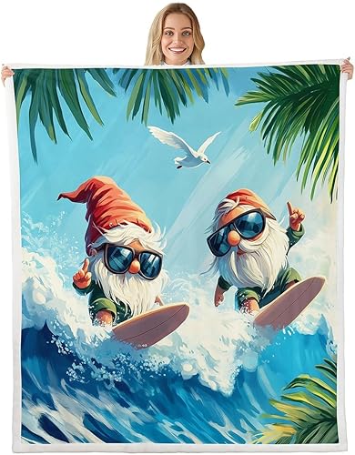 Miniatura 10 de Nautical Navigation Themed Bed Blanket,Sailing Boat Flannel Blanket for Room Decor,Navy Blue White Fleece Blanket for Kids Adults Sofa Dorm Azul