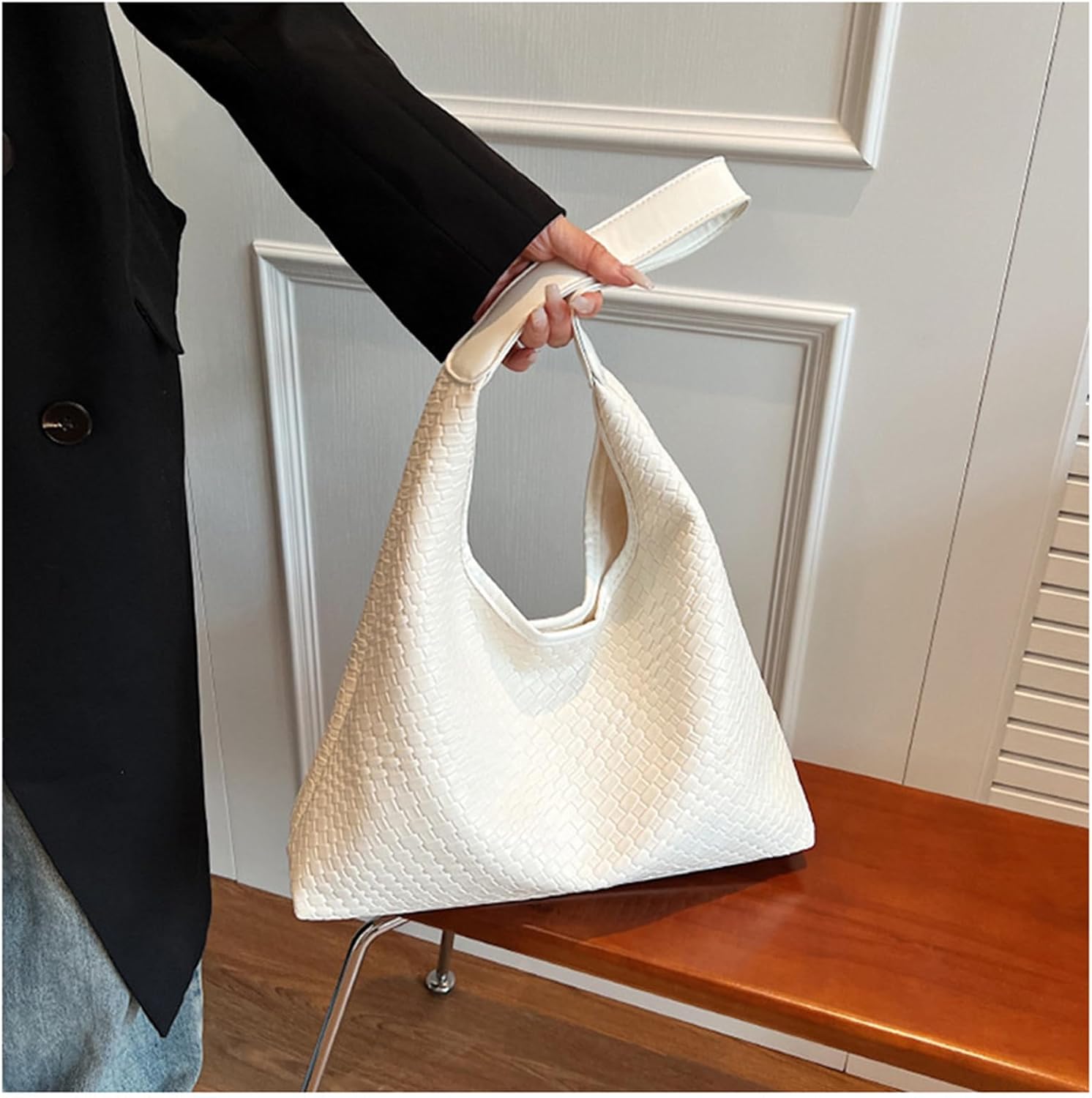 2026 Leather Tote Bag for Women Top-handle Shoulder Bag, Hobo Bags Large Capacity Soft Vegan Crossbody Handbag Underarm - Image 6