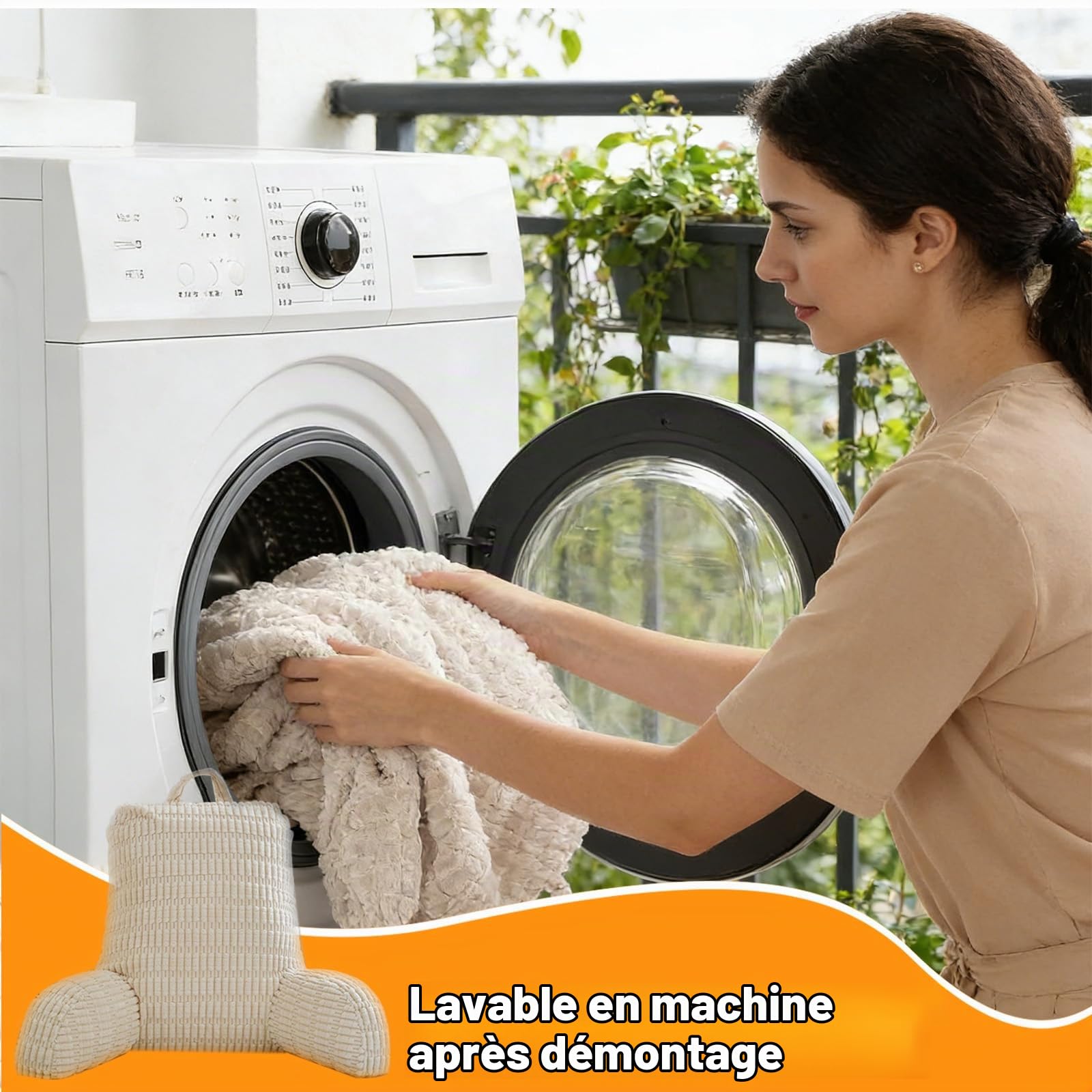 Coussin de Lecture pour Lit et Canapé, Oreiller De Lecture avec Accoudoirs, Confort Et Ergonomie Coussin Lecture Lit pour Lecture, Détente