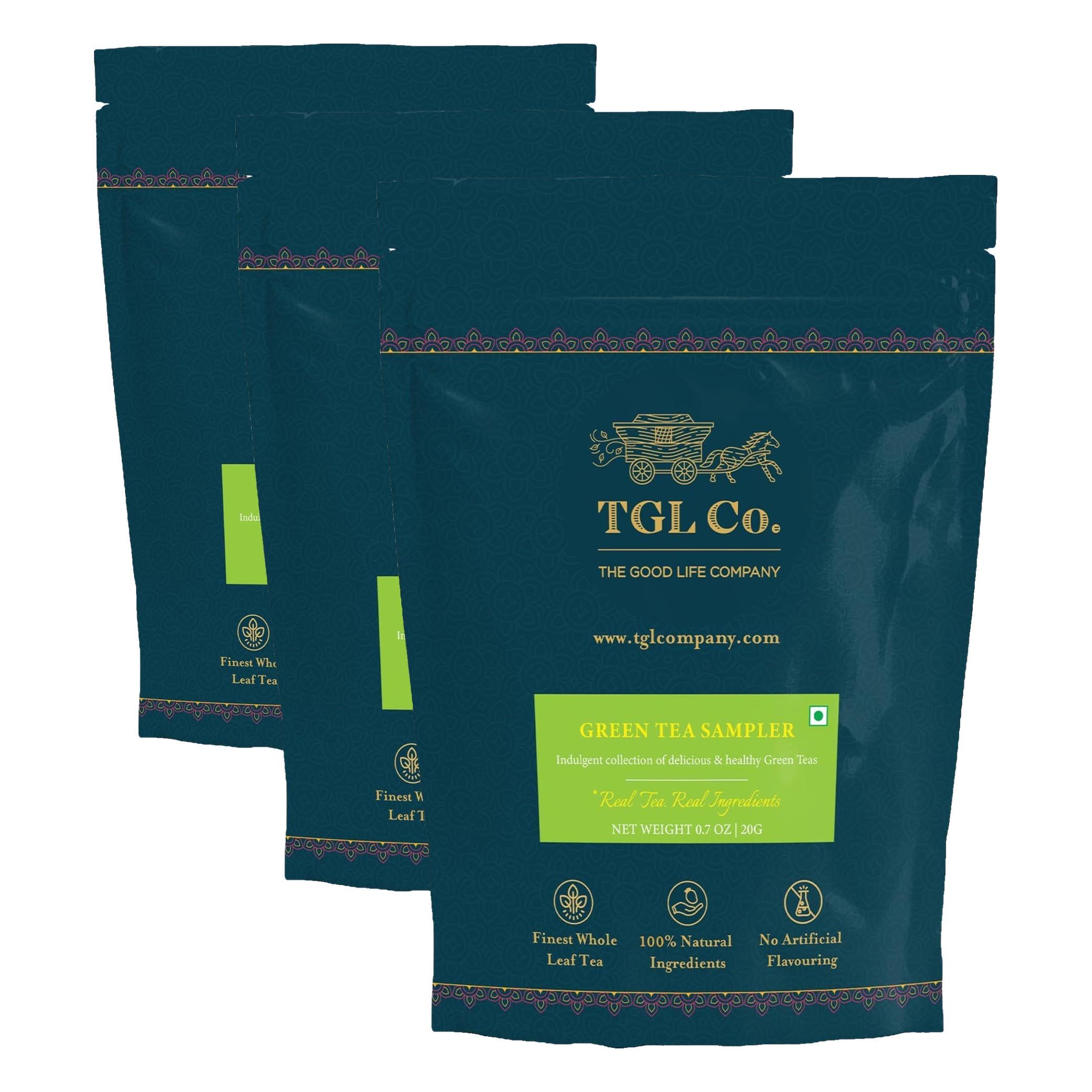 TGL Co. Green Tea Sampler Box (10 Assorted Tea Bags) | Immunity & Digestion Boost | Supports Heart & Brain Health | Antioxidant-Rich | Refreshing Wellness Tea (Pack of 2) — Amazon image 3
