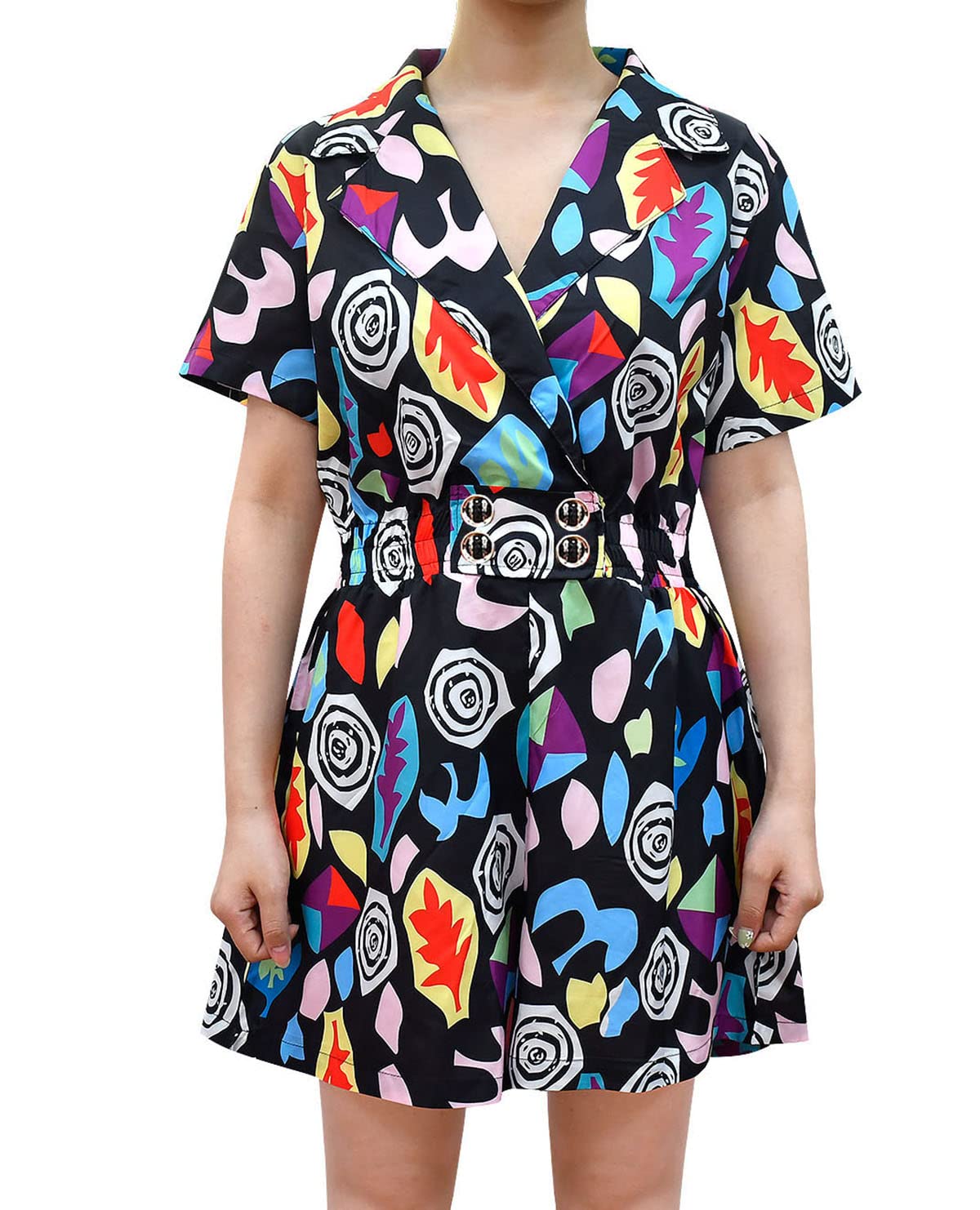 CaoKaien Mall Eleven Costume Short Sleeve Romper Jumpsuit G-S