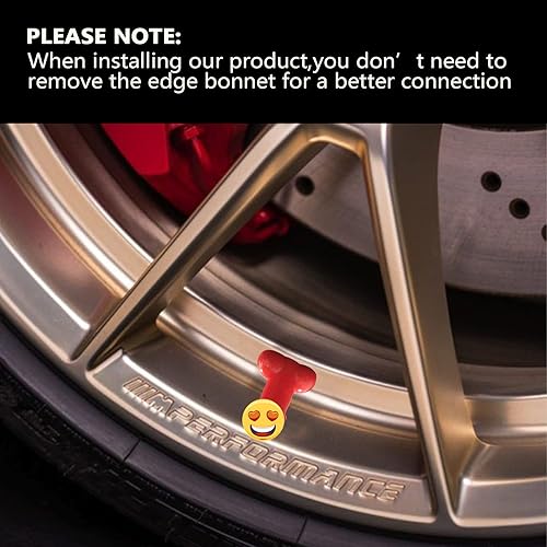 Miniatura 4 de Tapones de vástago de válvula de broma, Ronfin paquete de 5 tapas de válvula de neumático para broma, para autos, camiones, SUV, automóviles,