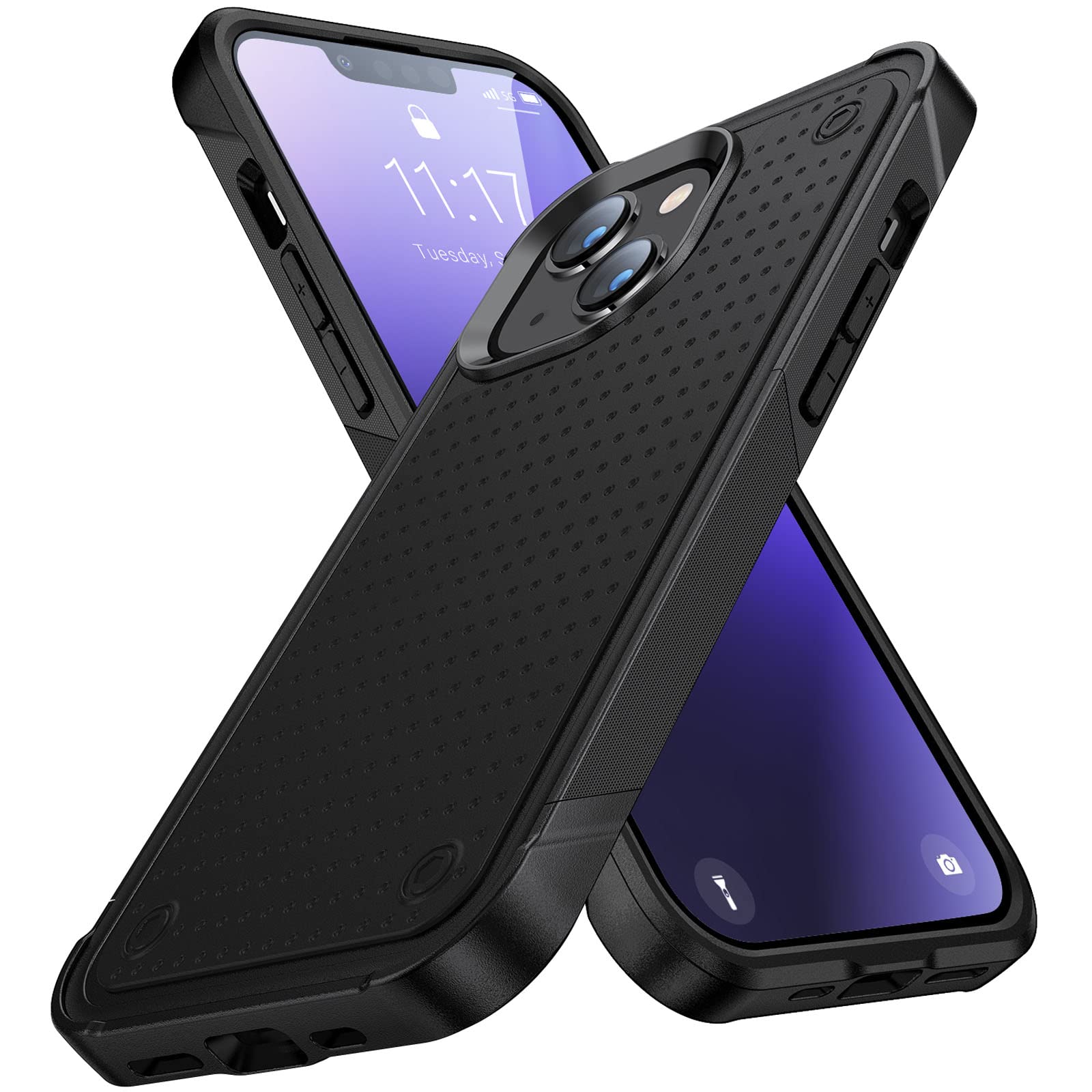 TORRTOWAY Designed for iPhone 14 Plus Case 2 in 1 Gift Militay Grade Drop Protective Rugged Heavy Duty Cover Shockproof Case for iPhone 14 Plus Phone