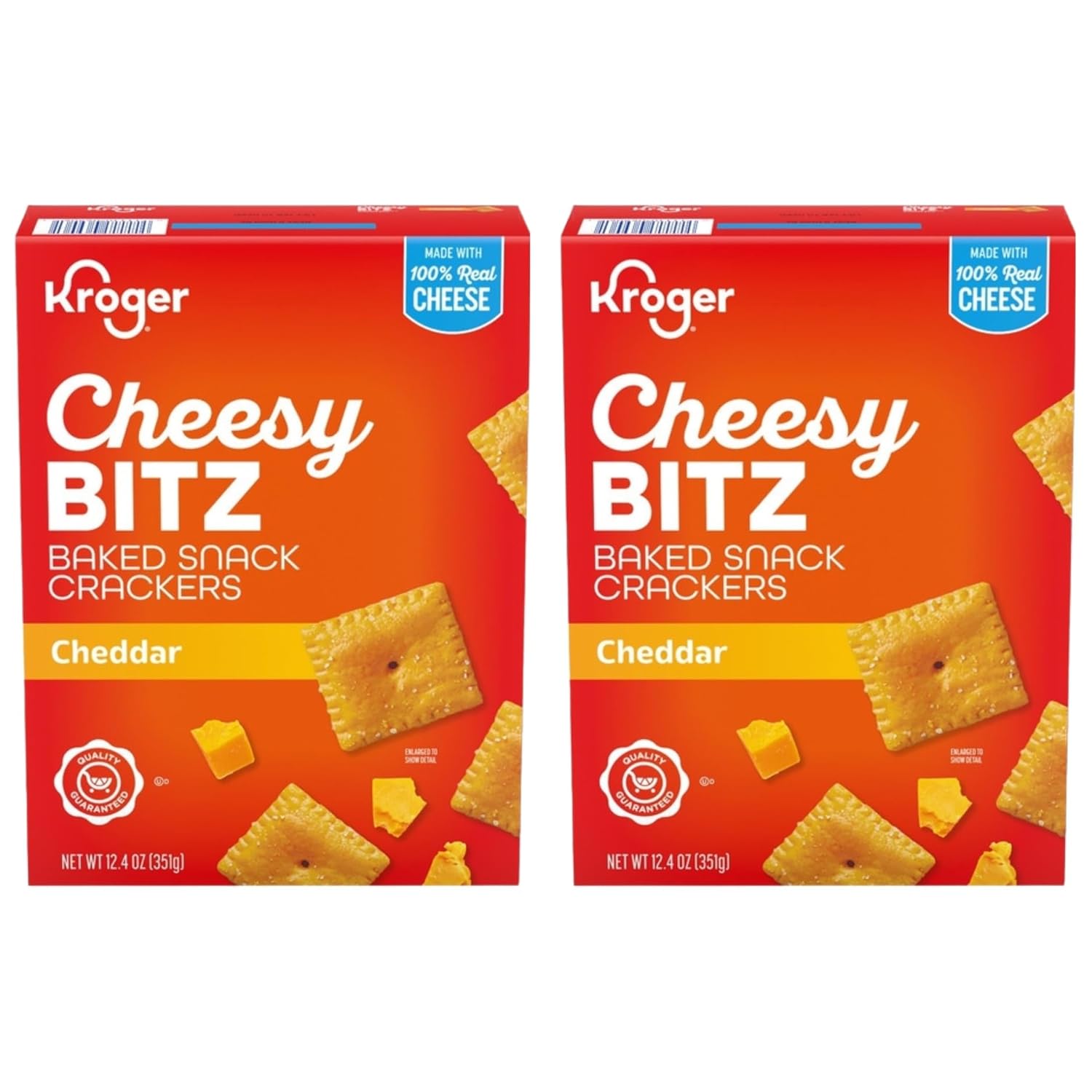 Galletas Snack Cheesy Bitz Sabor Cheddar, Pack de 2