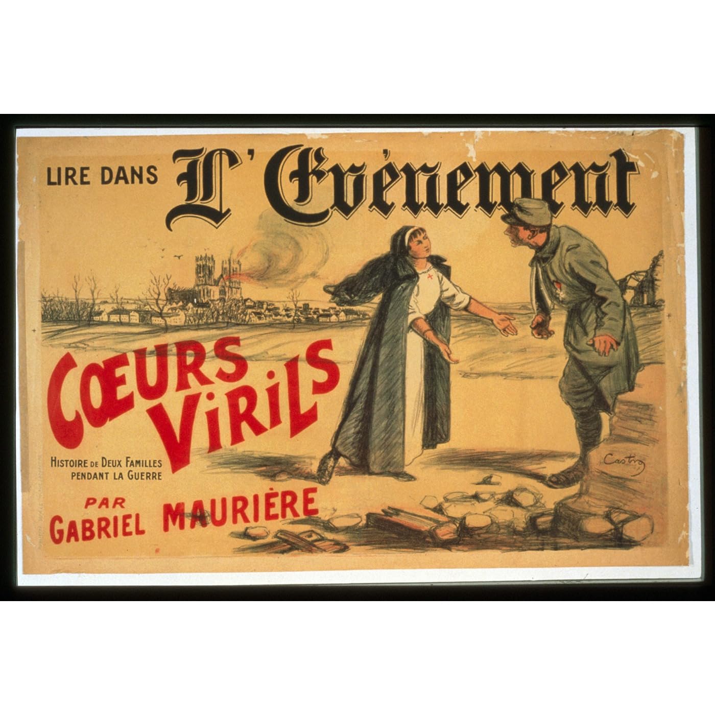 Affiche infirmière vintage grand format pour salon élégant - 2