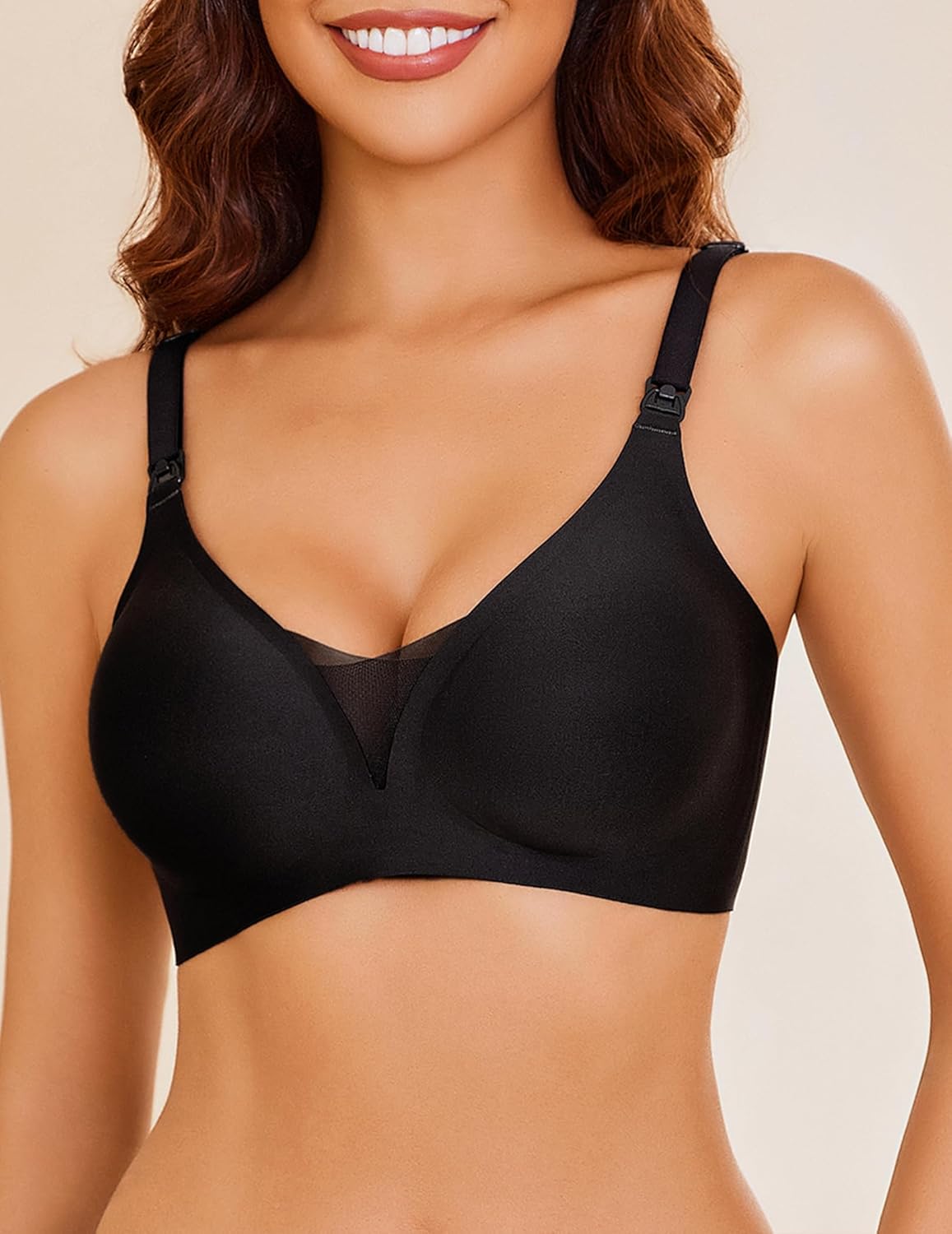 Avidlove Nursing Bras for Breastfeeding Seamless Ultra Comfort Pregnancy Maternity Wireless Bralette - Image 6