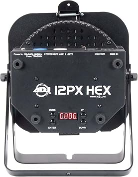American DJ ADJ 12PX HEX RGBAW + UV LED DMX RF Par Can Wash Stage Up-Light