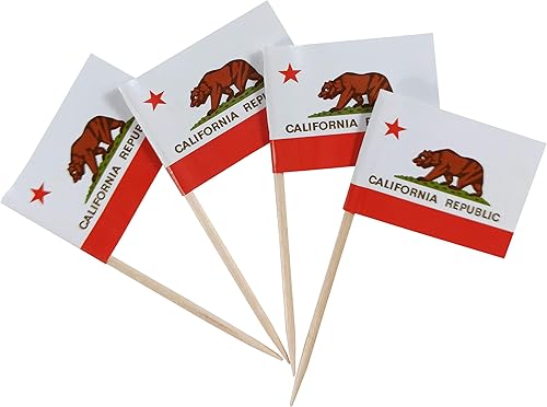 Vista 52 de JBCD Banderas pequeñas de Alaska para cupcakes de Alaska (100 piezas)