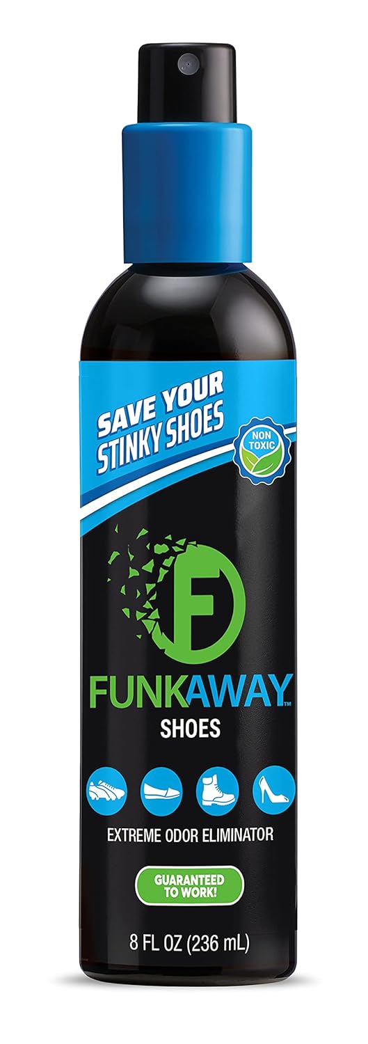 FunkAway Odor Eliminating Spray for Shoes, Clothes and Gear (8 Oz