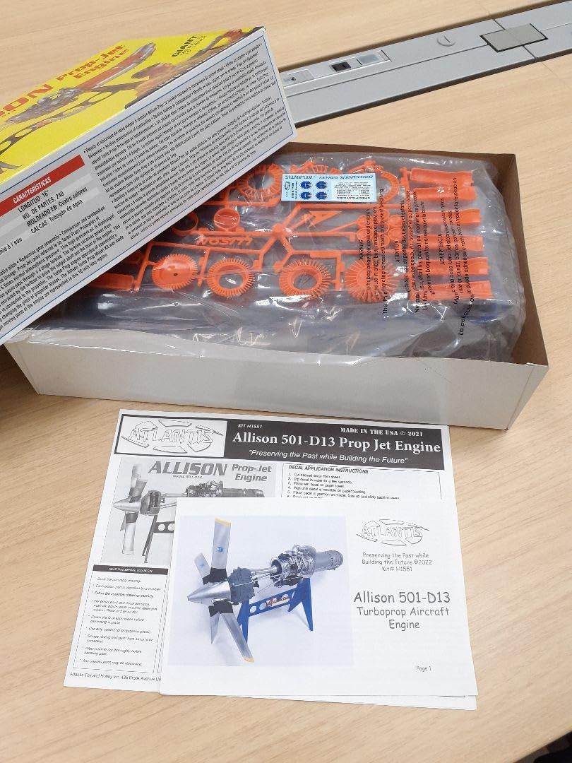 プラモデル Allison 501-D13 Prop-Jet Engine