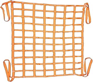Safety Lifting Net Straps - Flat Nylon Sling Hoisting Net, Cargo Lifting Bag, Material Handling Straps, Truck Cargo Net, For Construction Rigging Moving Towing Hoisting Work Gear (Size : 1 X 1M/Mesh