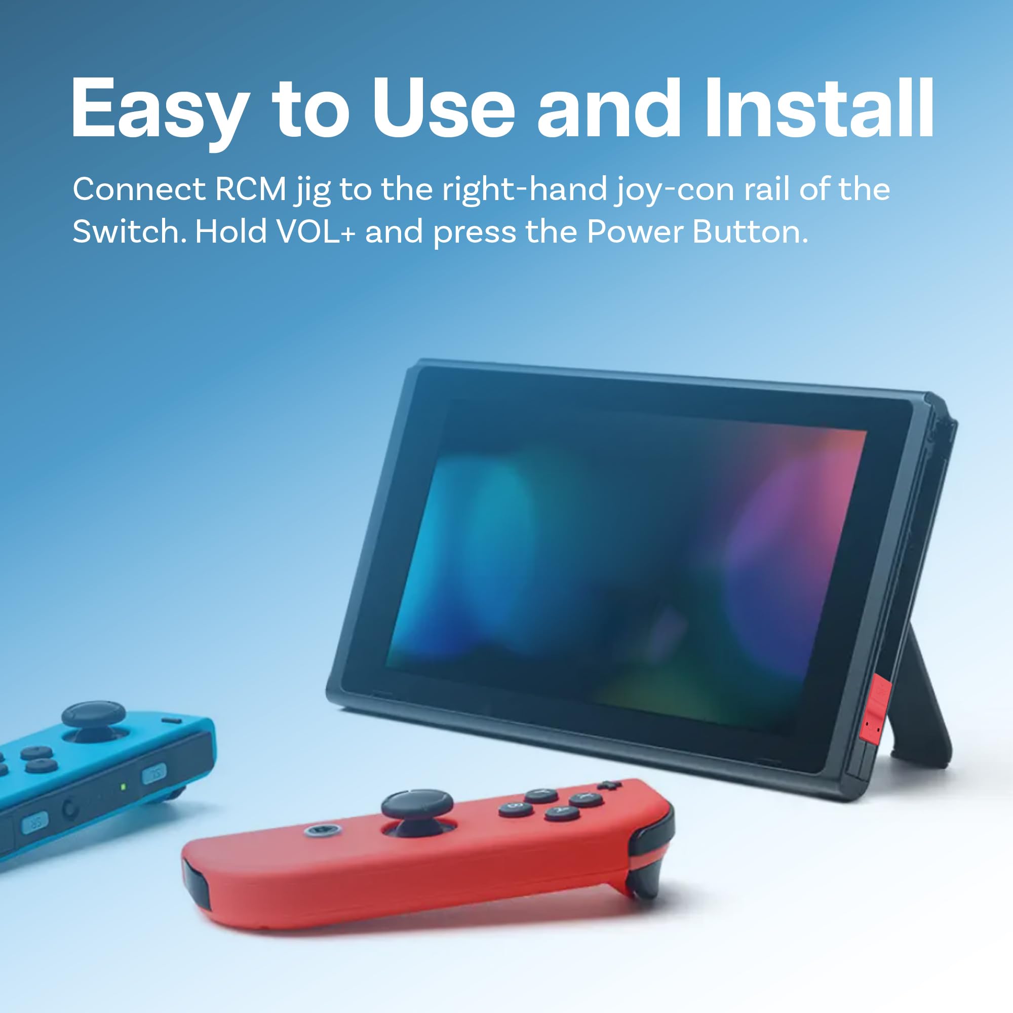 MMOBIEL RCM Jig Clip - Conector Corto Compatible con Nintendo Switch - RCM Loader - Herramienta Joy-Con Recovery Mode Dongle - Sirve para Modificar el Archivo, Jugar al Simulador - Rojo