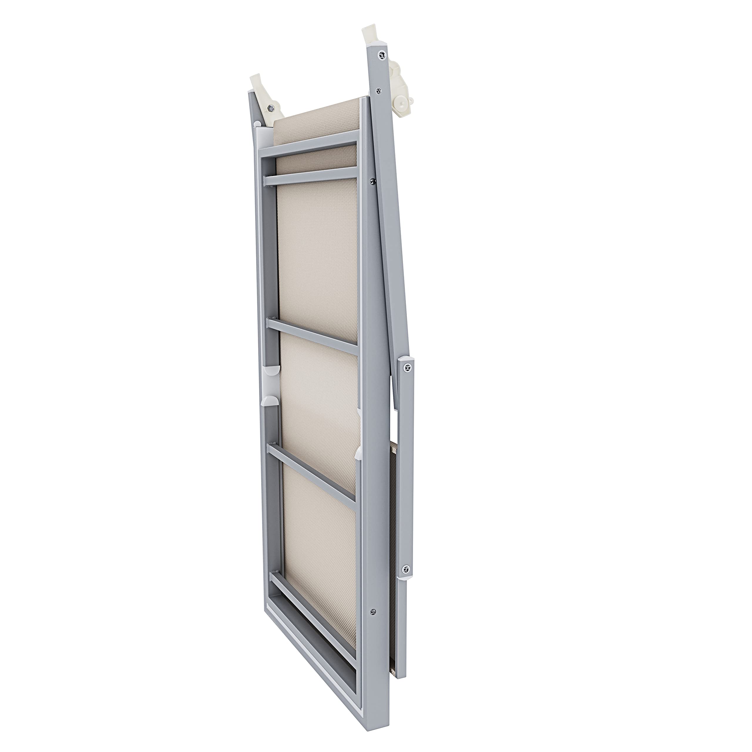 Arreditaly Lettini Prendisole Pieghevole Professionale Alluminio Tessuto Textilene 720 gr/m² Tettuccio Orientabile Parasole Sdraio Prendi Sole Mare Spiaggia Piscina 182 x 60 x 38 cm (2, Beige)