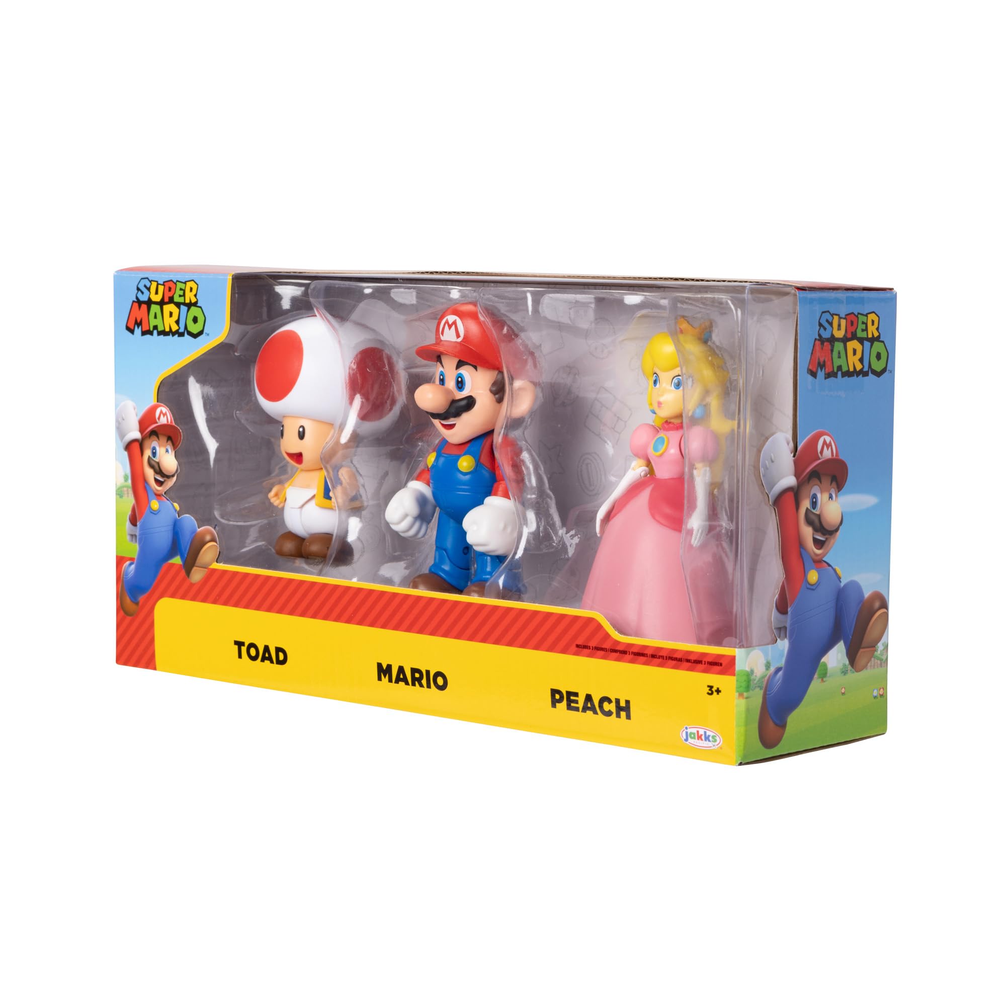 Nintendo Super Mario 3er Pack Mario & Friends, 10 cm