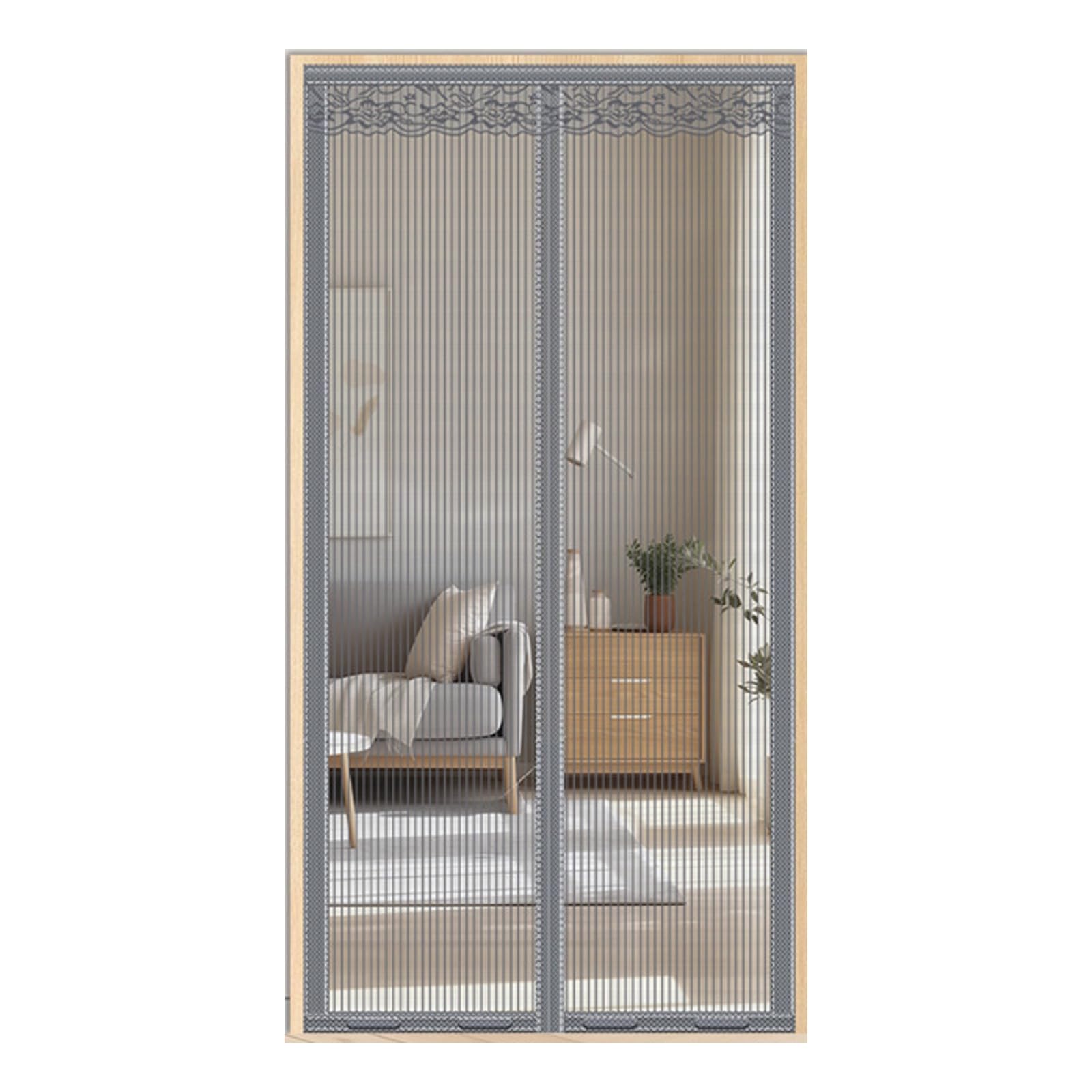 Moustiquaire magnétique porte rideau maille étanche 34x82 pouces
