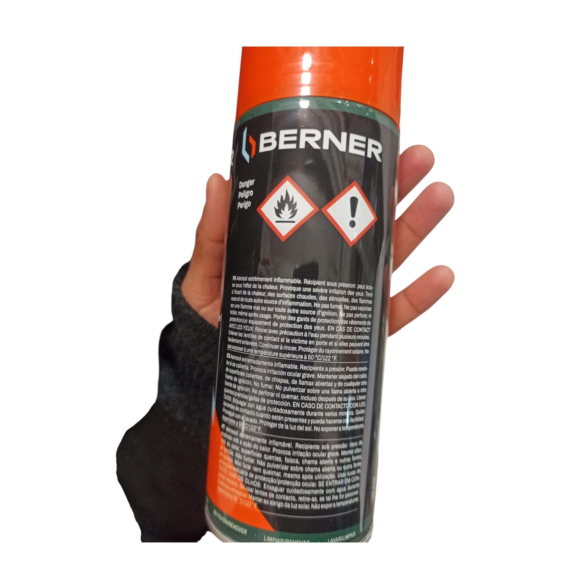 Spray aérosol nettoyant Alu/PVC BERNER