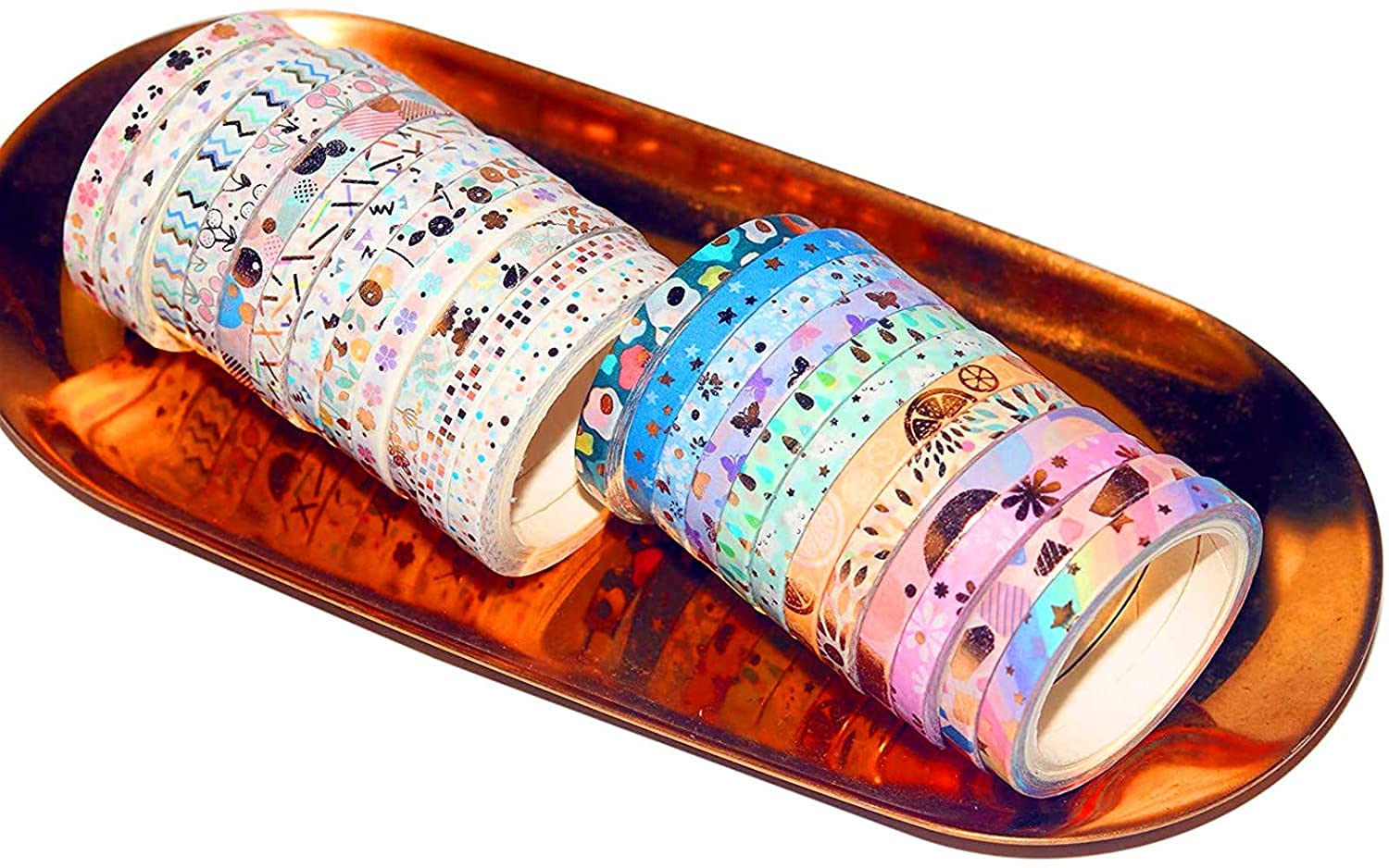 Washi Tape, 40 Rouleaux Washi Masking Tape ,15 Mm De Large,Adhésif Ruban Adhésif Pour Scrapbooking Artisanat De Bricolage ,scrapbooking, Emballage Cadeau