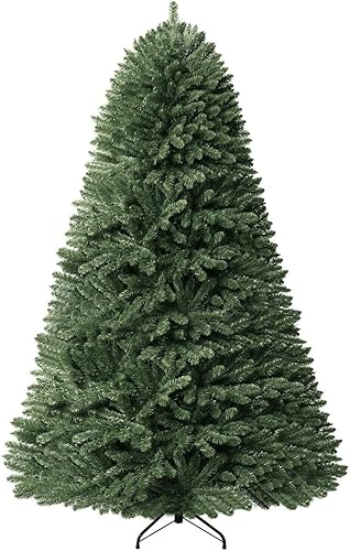 Miniatura 66 de Naomi Home Árbol de Navidad nórdico de 7.5 pies con luces, árbol de Navidad realista y encantador preiluminado con 1266 puntas de rama, 700 luces