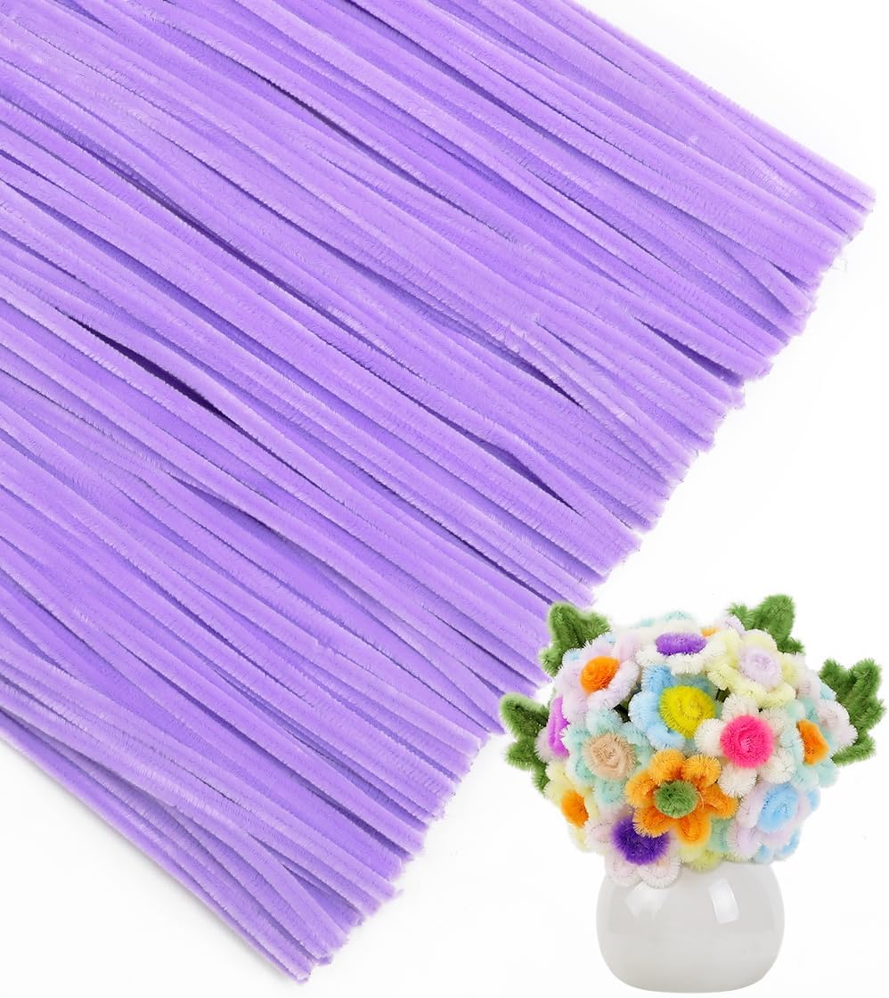 Colorful Pipe Cleaners for Crafts & Flowers -26