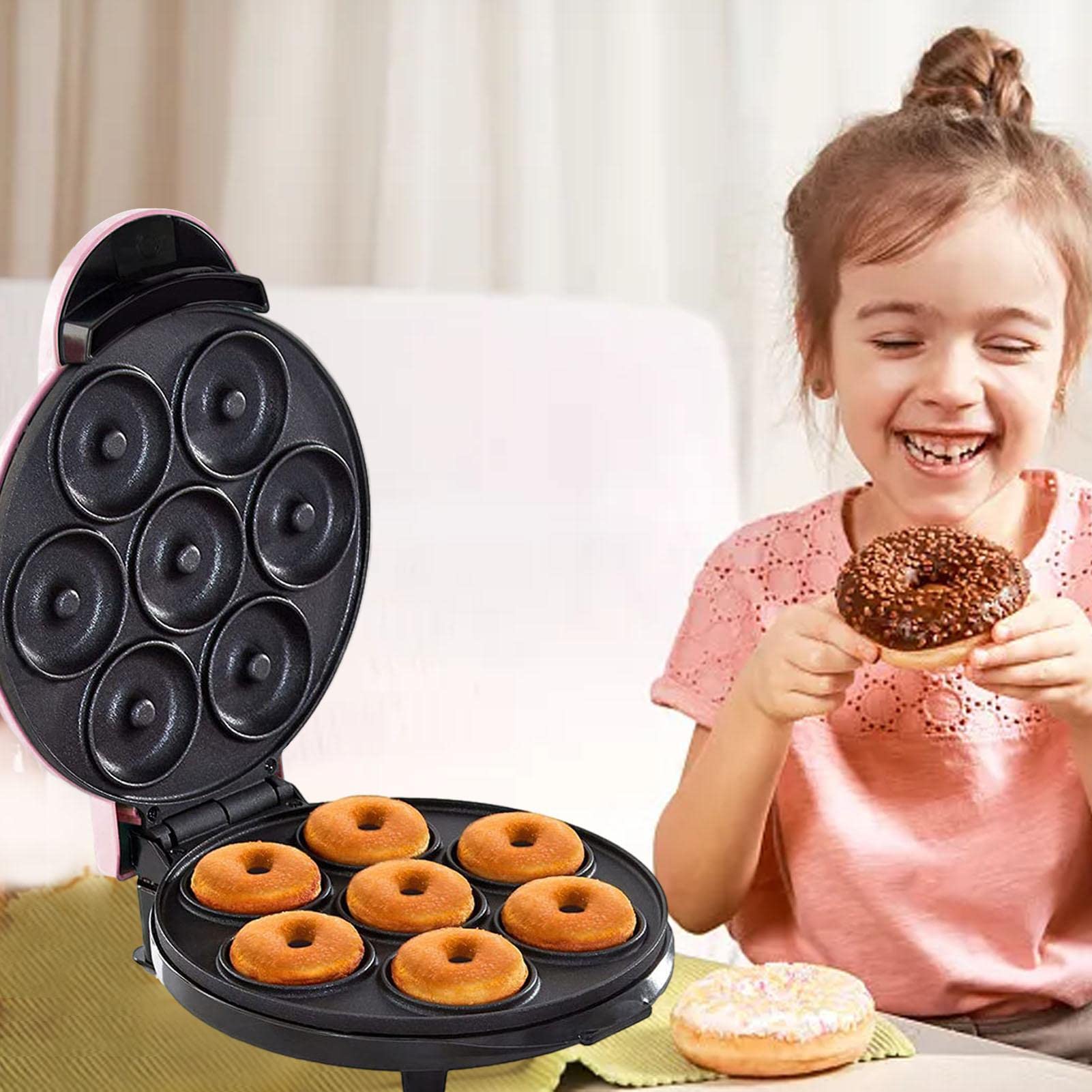 Ciambelle, Macchina Per Ciambelle Piccole, Macchina Per Ciambelle Elettrica Con Aspetto Antiaderente Per Dessert, Macchina Per Ciambelle Per Torta Elettrica Con Riscaldamento Su Doppio Lato,