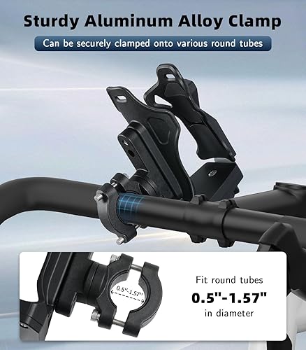 Miniatura 5 de MoKo Soporte para botella de agua para bicicleta, jaula ajustable para botella de agua de 1.9-3.6 pulgadas de diámetro, para manillar y marco,