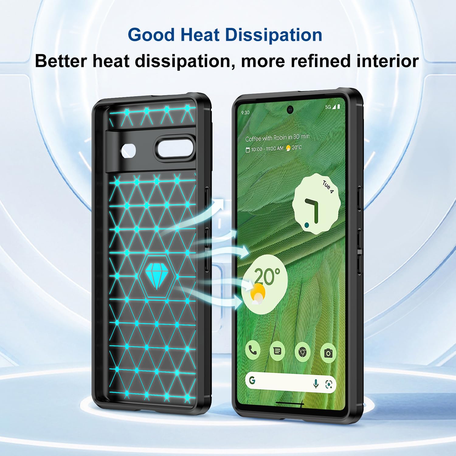 SEAHAI Cover per Google Pixel 9A, Custodia Protettiva Ultra Sottile