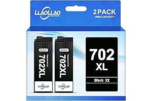 702xl Black Ink Cartridges Compatible with Epson 702 Printer Ink