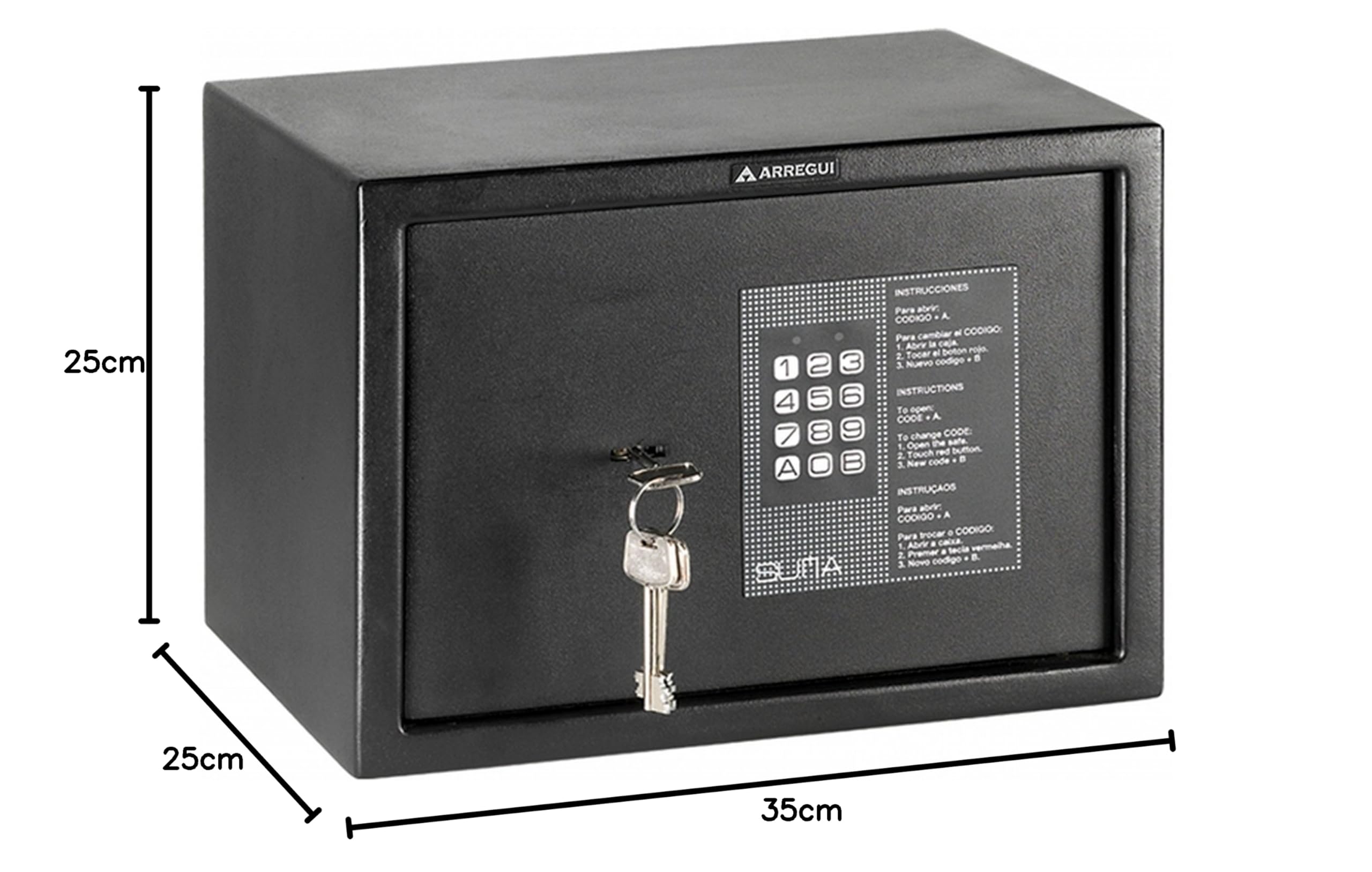 Caja Fuerte Amazon Caja Fuerte Arregui Supra 240010 8L, Apertura