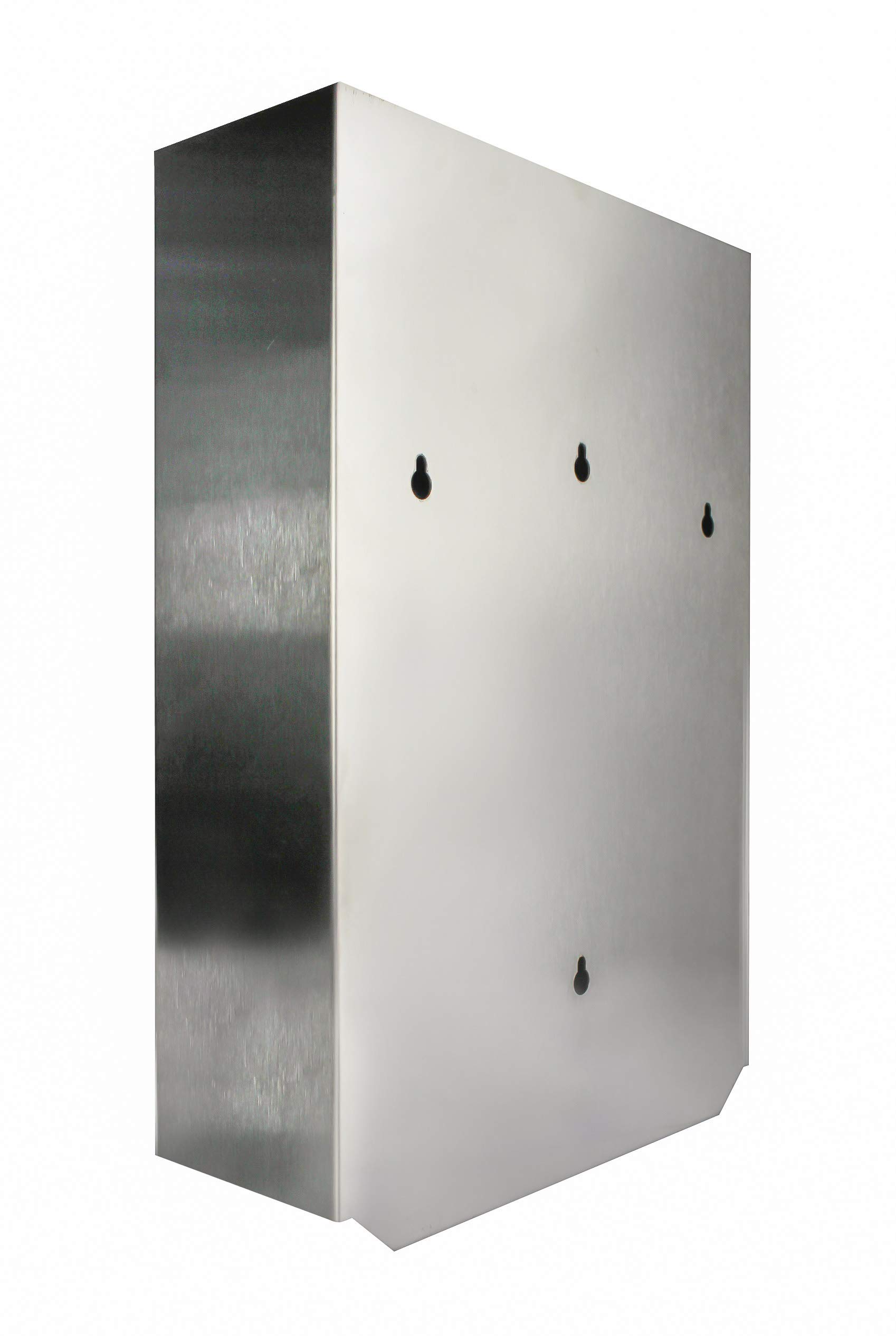 Medi-Inn+ Distributore di guanti in acciaio inox, 3 x 100 guanti monouso in lattice, 3 x 100 pezzi (S, M e L)