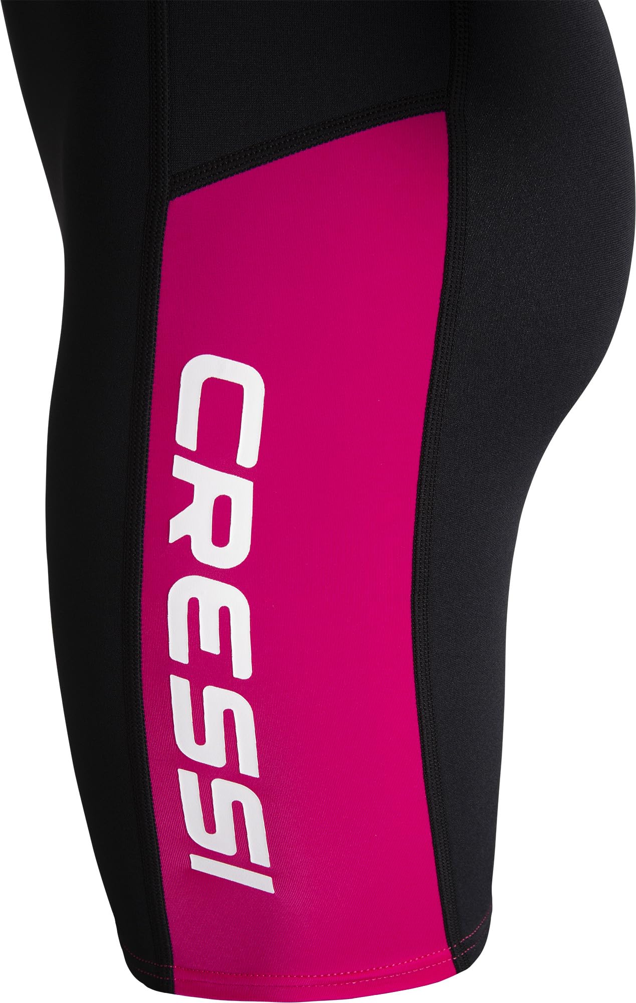 CRESSI Tiburon Lady Shorty kombinezon 2 mm - kombinezon damski z neoprenu ultra stretch 1,5/2 mm i elastanu, czarny/różowy, L/4