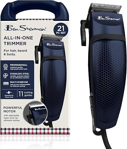 Ben Sherman Cortadora de barba para hombres  Cortadora de pelo profesional todo en uno y peluquera para barba, cabello y cuerpo