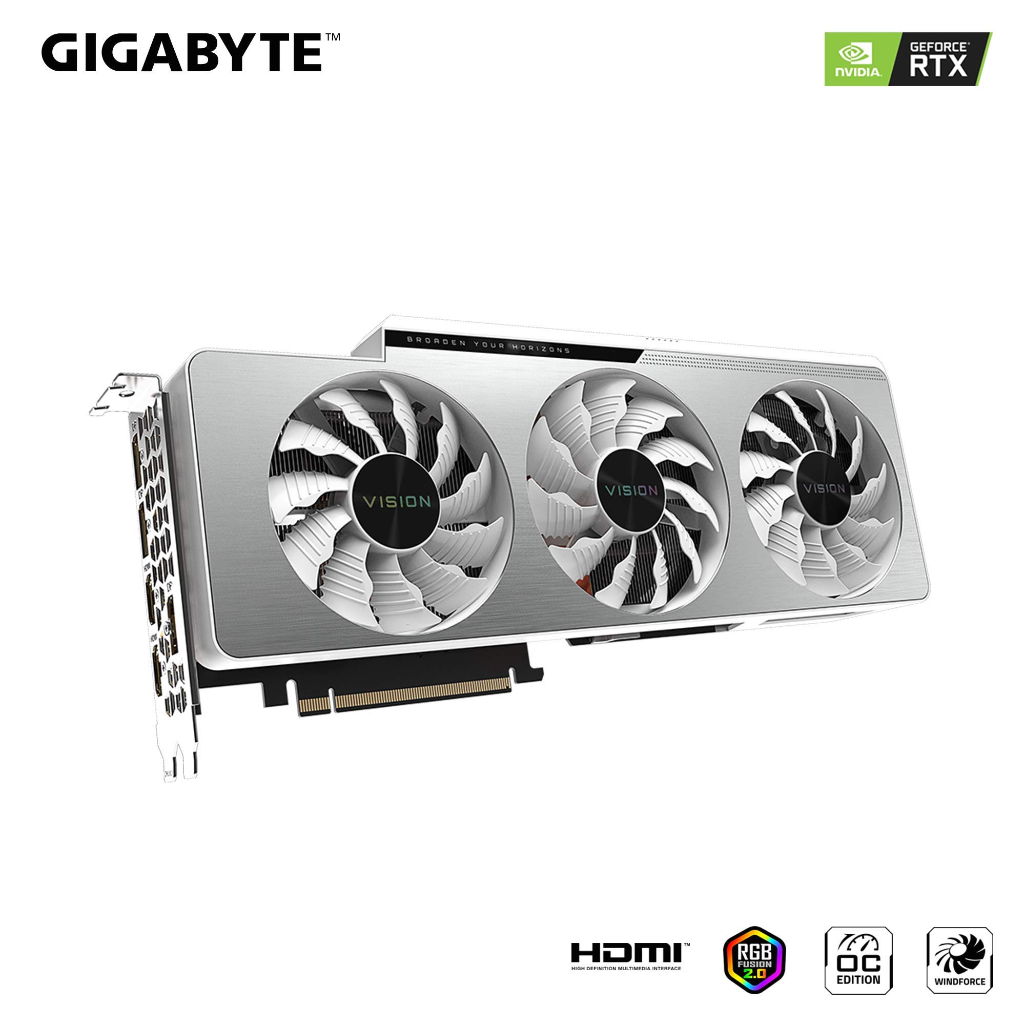 グラフィックボード・グラボ・ビデオカード GIGBYTE RTX 3080 VISION OC 10G Amazon.in: Buy GIGABYTE Nvidia GeForce RTX 3080 Vision OC 10GB