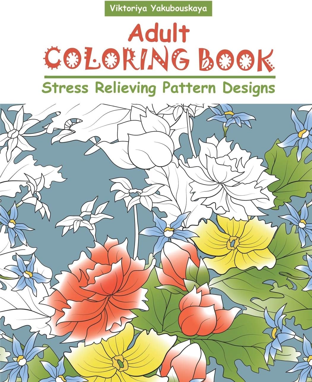 Adult Coloring Book: Stress Relieving Pattern Designs