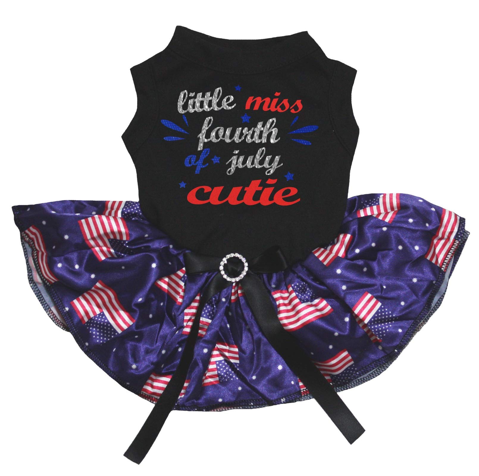Robe pour chiot confortable anti-irritation motif américain S