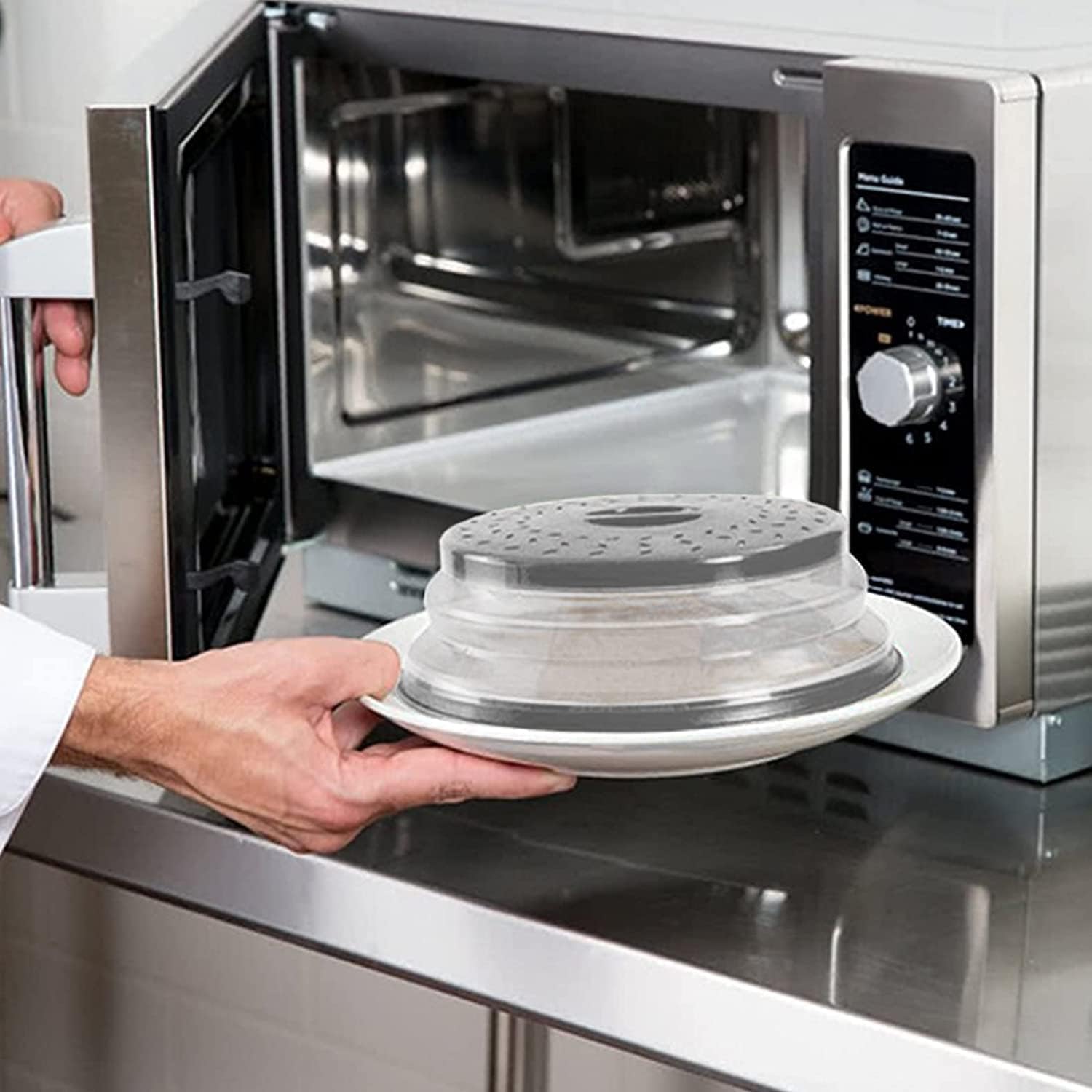Copertura pieghevole per microonde per alimenti con tappetini