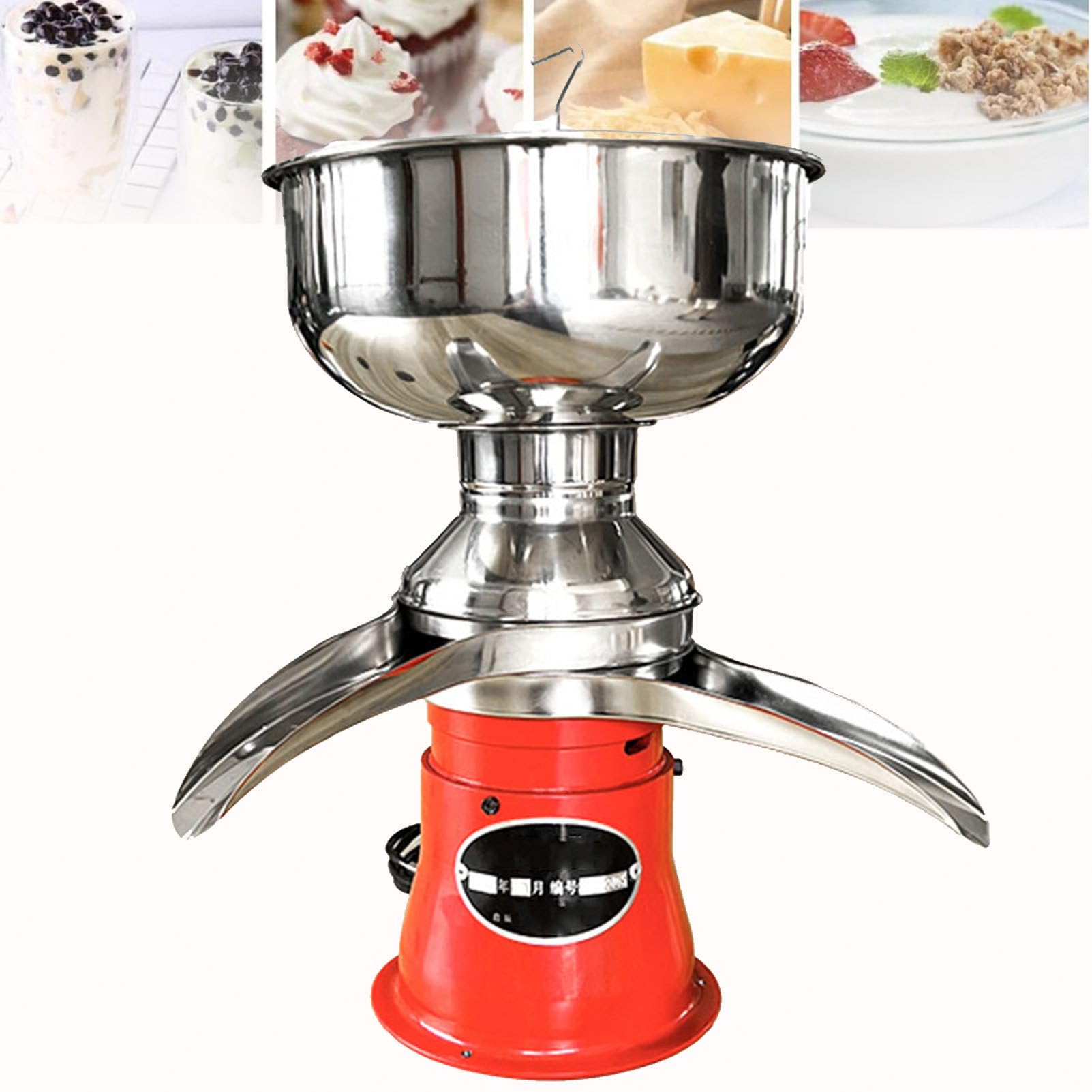 Sahnezentrifugalabscheider, elektrischer Milchsahneabscheider, Milchabschäumer aus Aluminiumlegierung für Kuhmilch und Schafmilch sowie Ziegenmilch und Kamelmilch