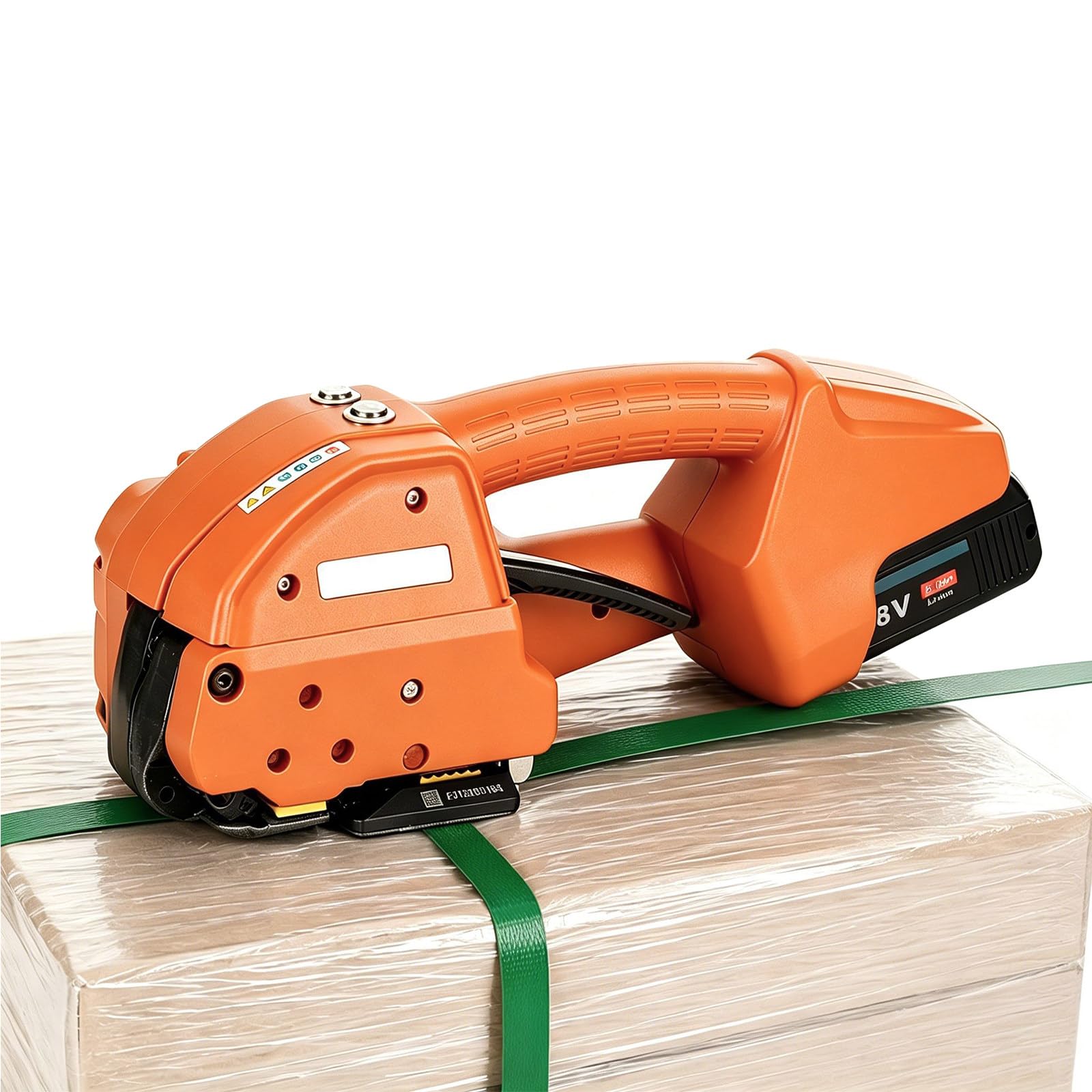 Automatic Strapping Machine, Cordless Banding Tool for PET/PP Strap, One-Touch Hot Melt Strapping, Q1 for 13-16mm Strap, Q2L for 16-19mm Strap, for Warehouse Packing and Pallet Bundling Q2L