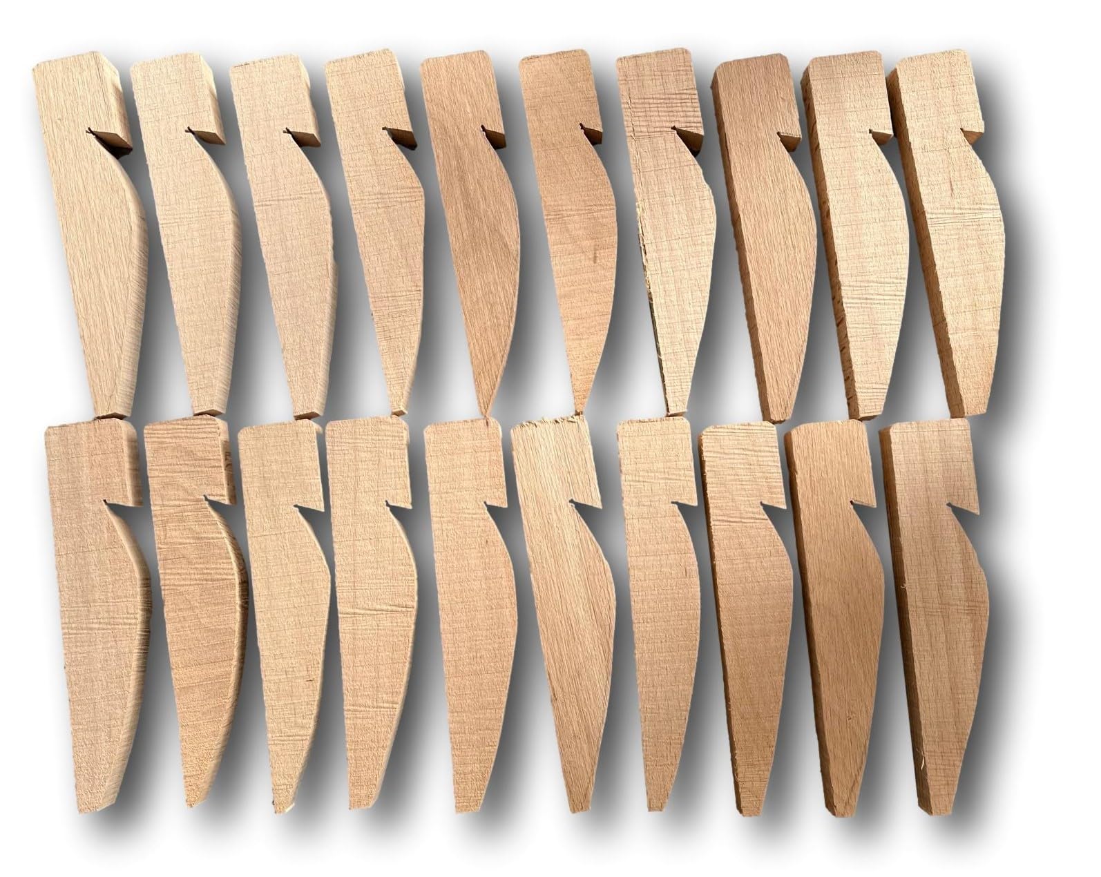 Wooden Tent Pegs 6 inch/15cm (Bundle of 20) Guide & Scout Pegs, Wooden Camping Pegs, Wooden Stakes