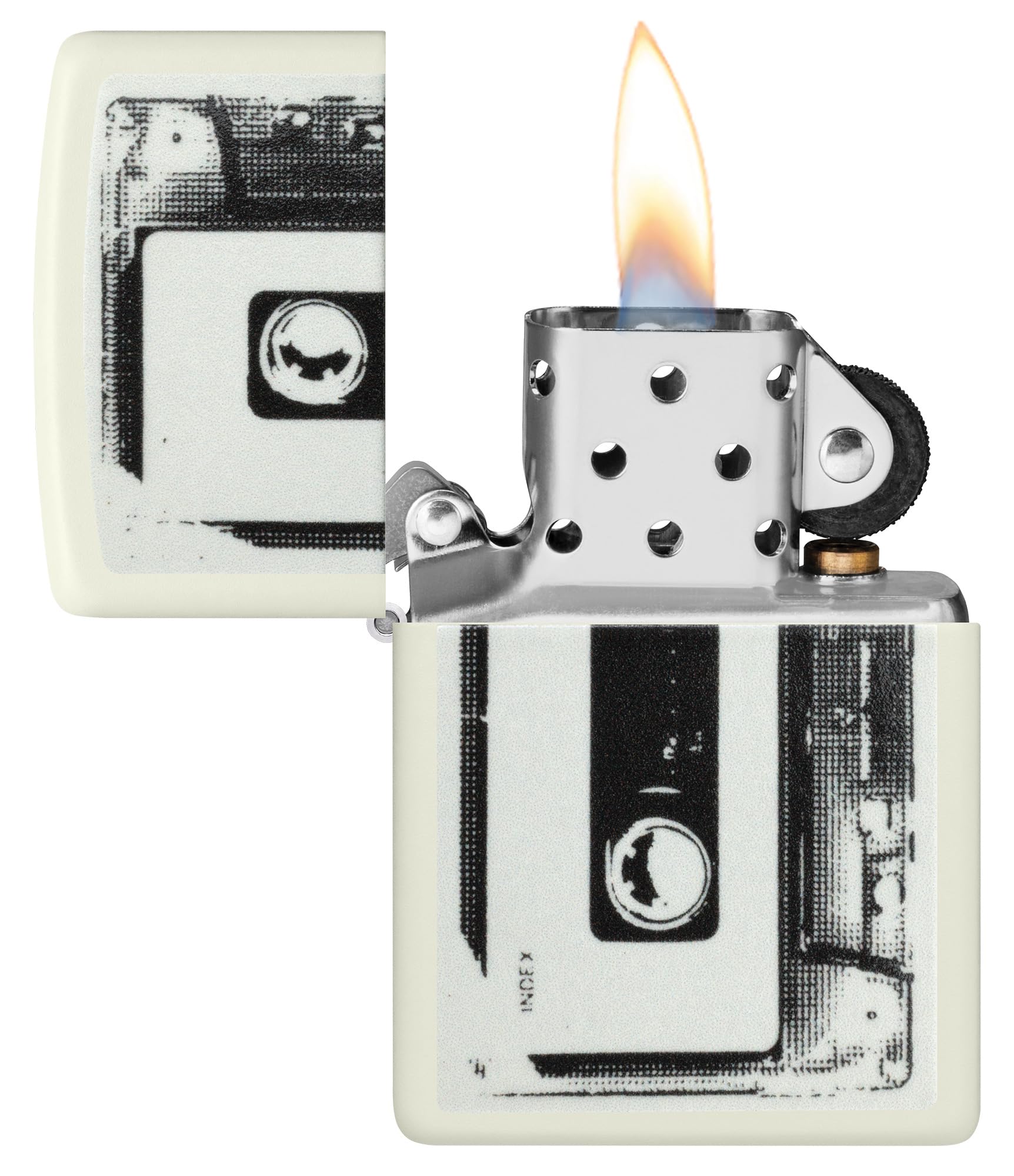 Amazon.co.jp: Zippo カセットテープデザイン 暗闇で光るポケット 