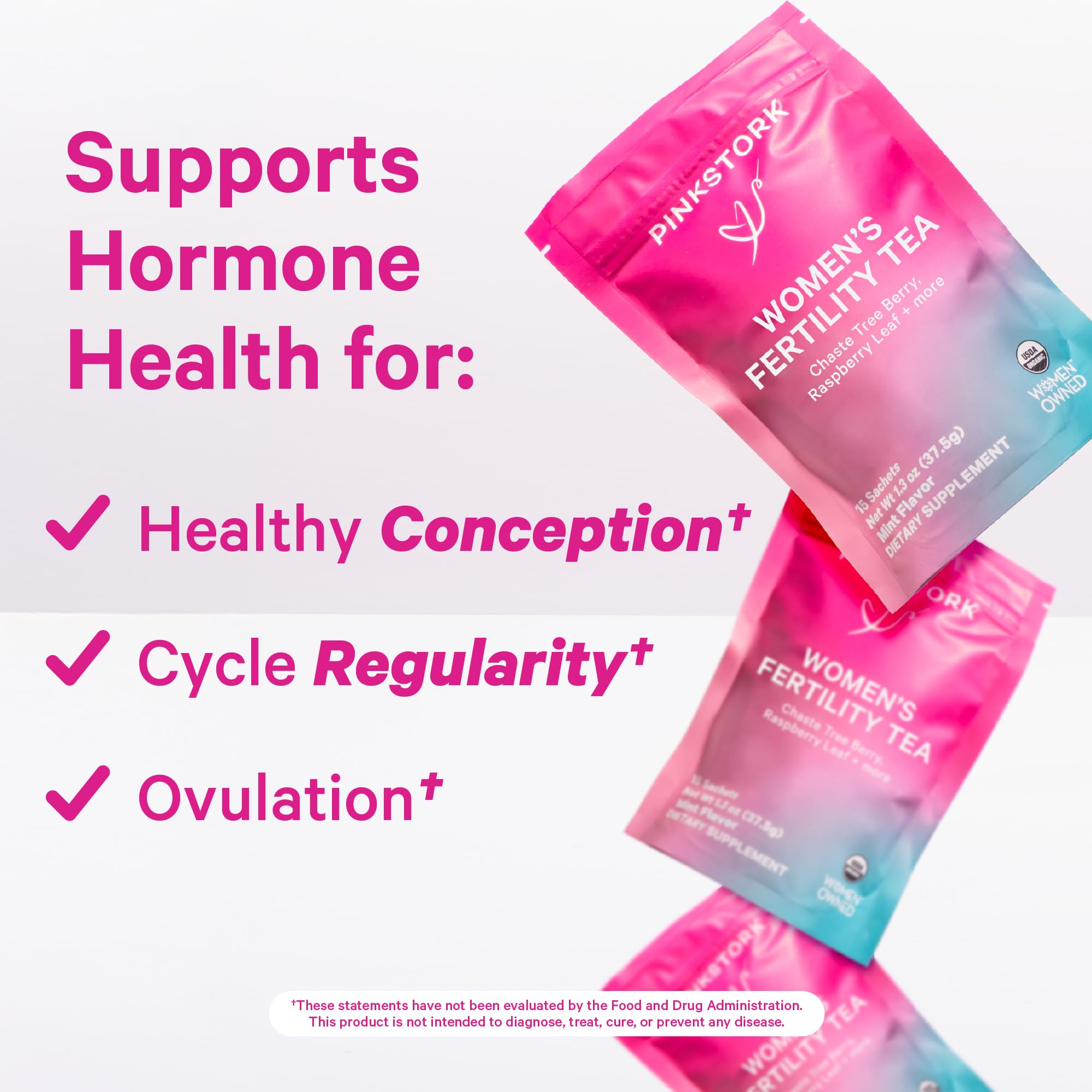 Pink Stork Fertility Bundle for Women, Conception Tea + Prenatal Vitamins — Amazon image 3