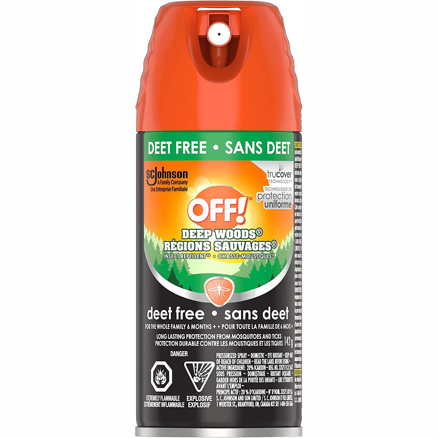 Deep Woods Deet Free Insect and Mosquito Repellent Bug Spray, 142 g