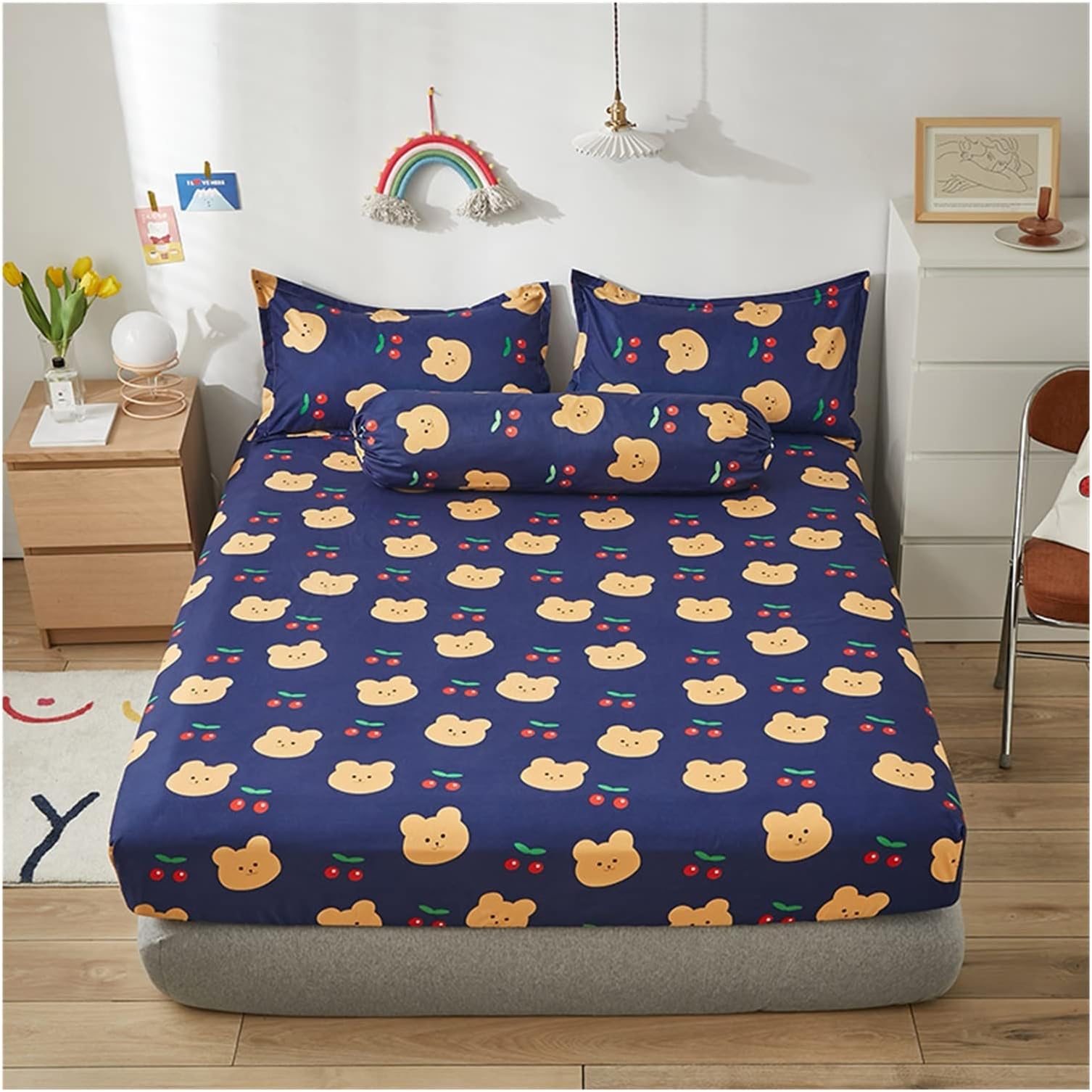 Bed Sheet Bed Mattress Sheet All Purpose Elastic Rubber Sheet King Size Sheet Polyester Sheet (Color : 10, Size : 2pieces pillowcases)