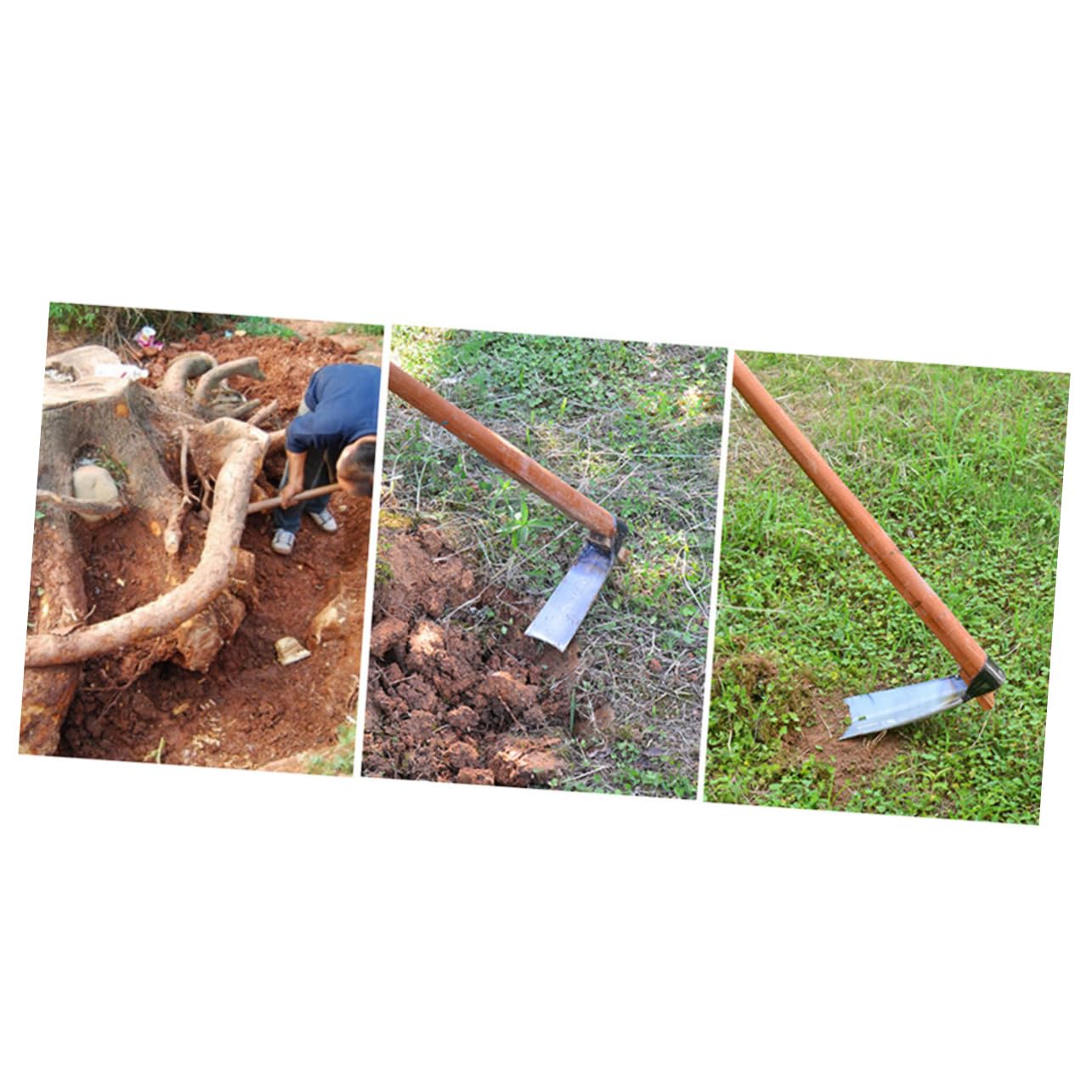 TOYANDONA Outil de Jardinage à Houe Large pour Déterrer Aérer Sol Accessoire pour Jardinage