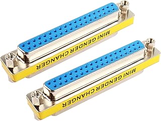 MEIRIYFA DB37 37 Pin Gender Changer D-SUB 37Pin Female to Femake Coupler Serial Cable Gender Changer VGA Adapter Connector-2PCS (Female)