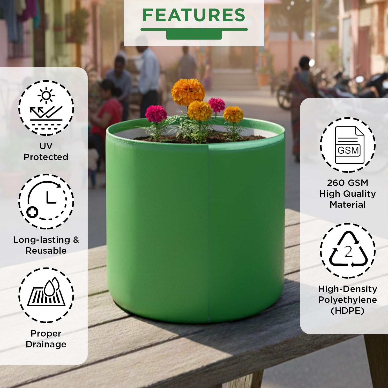 Premium Grow Bags - Durable Plant Containers -6
